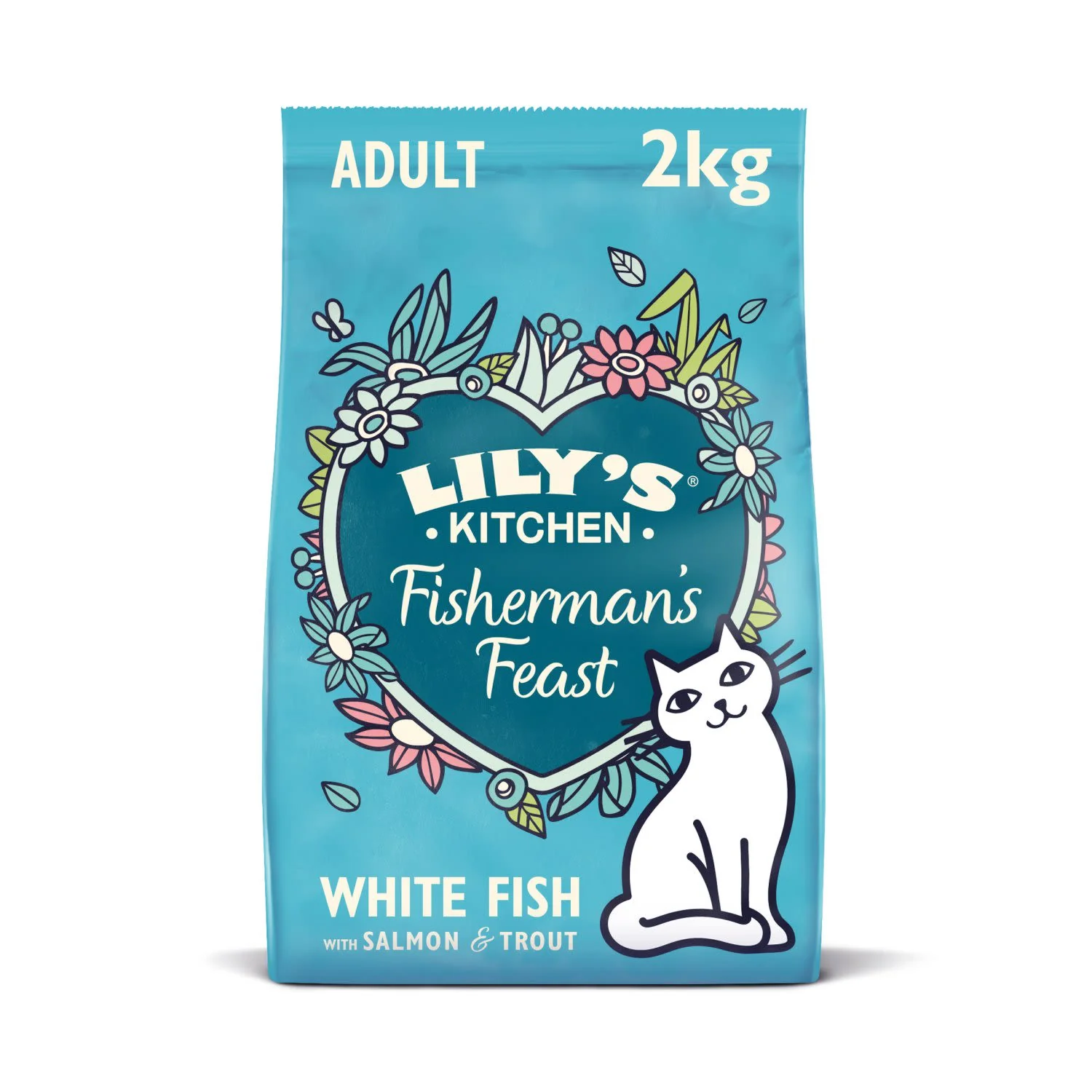 Lily's Kitchen Fishermans Feast Grain-free Adult Dry Cat Food - White Fish & Salmon - Image 2