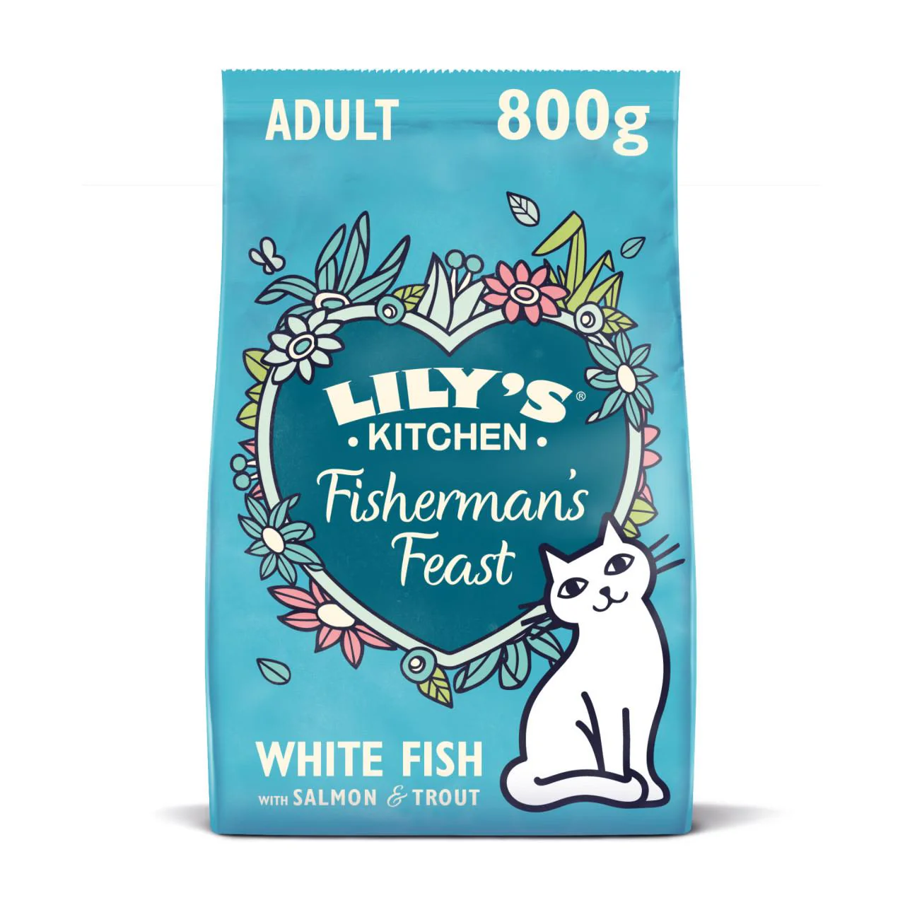 Lily's Kitchen Fishermans Feast Grain-free Adult Dry Cat Food - White Fish & Salmon - Image 3