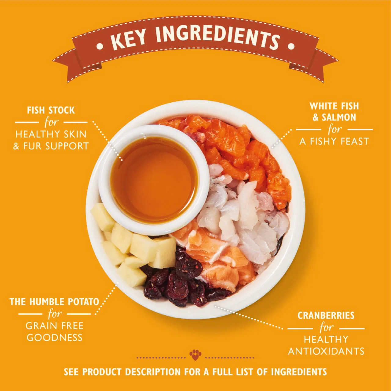 Lily's Kitchen Fishermans Feast Grain-free Adult Dry Cat Food - White Fish & Salmon - Image 4