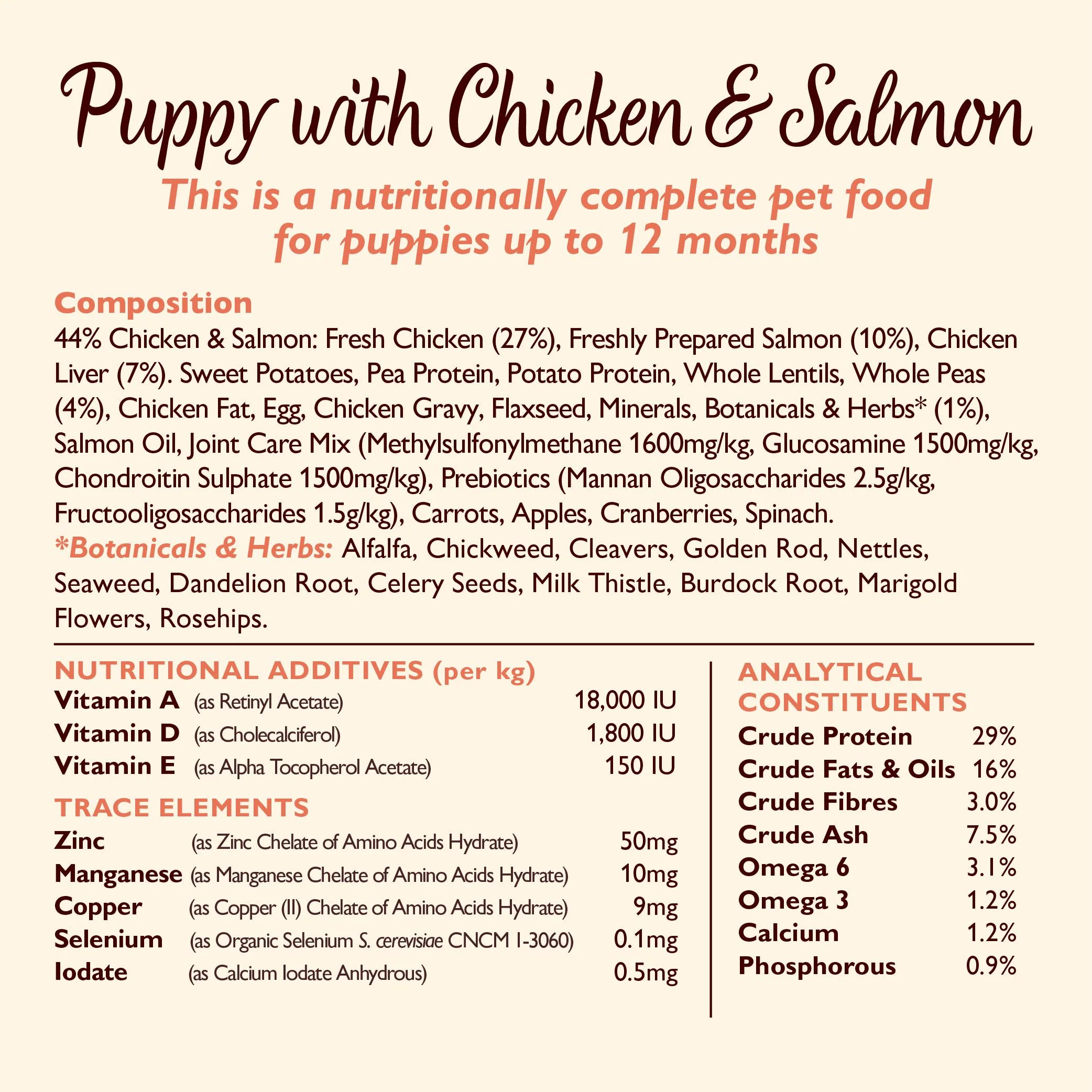 Lily's Kitchen Grain Free with Puppy Recipe Dry Dog Food - Chicken & Salmon - Image 4