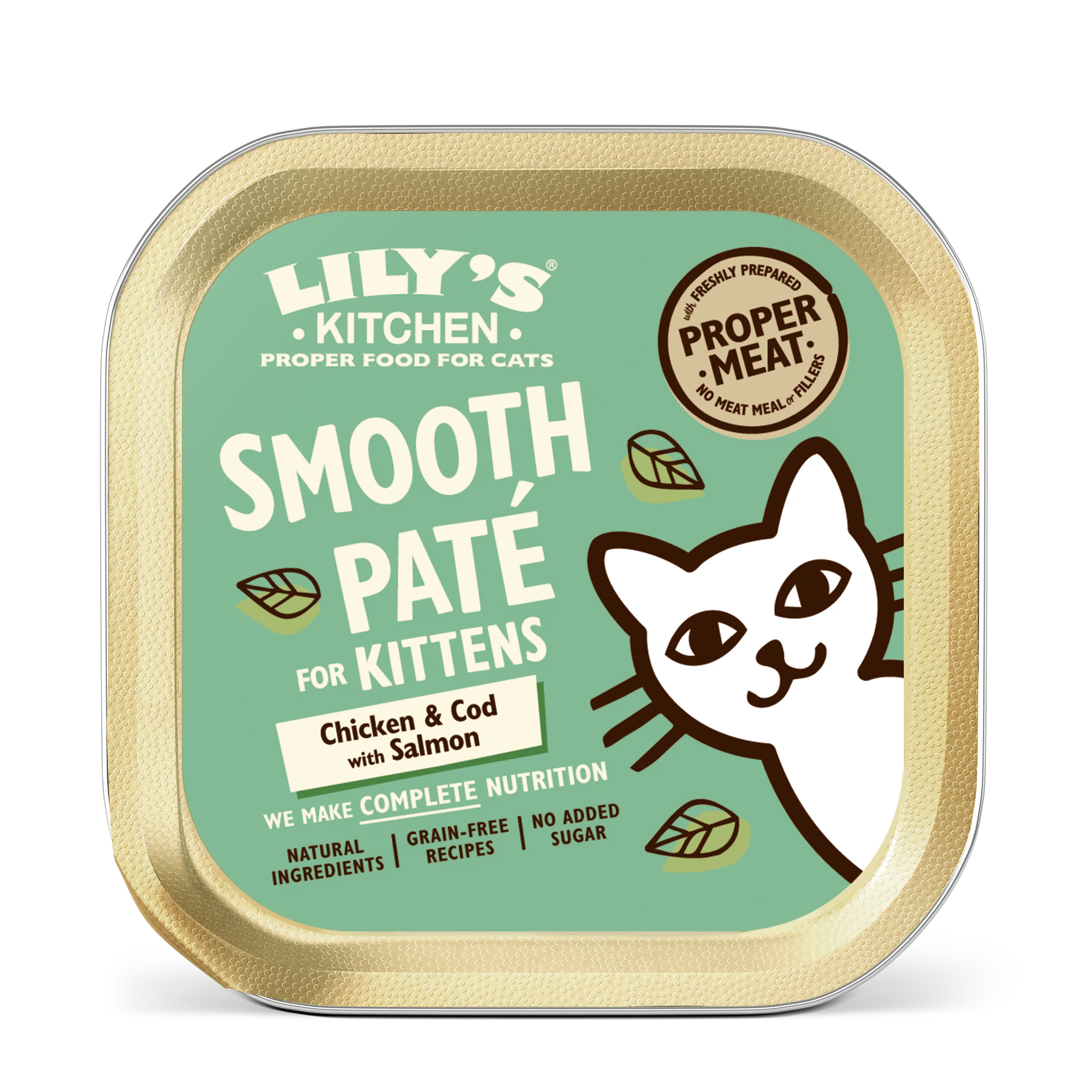 Lily's Kitchen Kitten Wet Cat Food in Pate - Chicken, Cod & Salmon