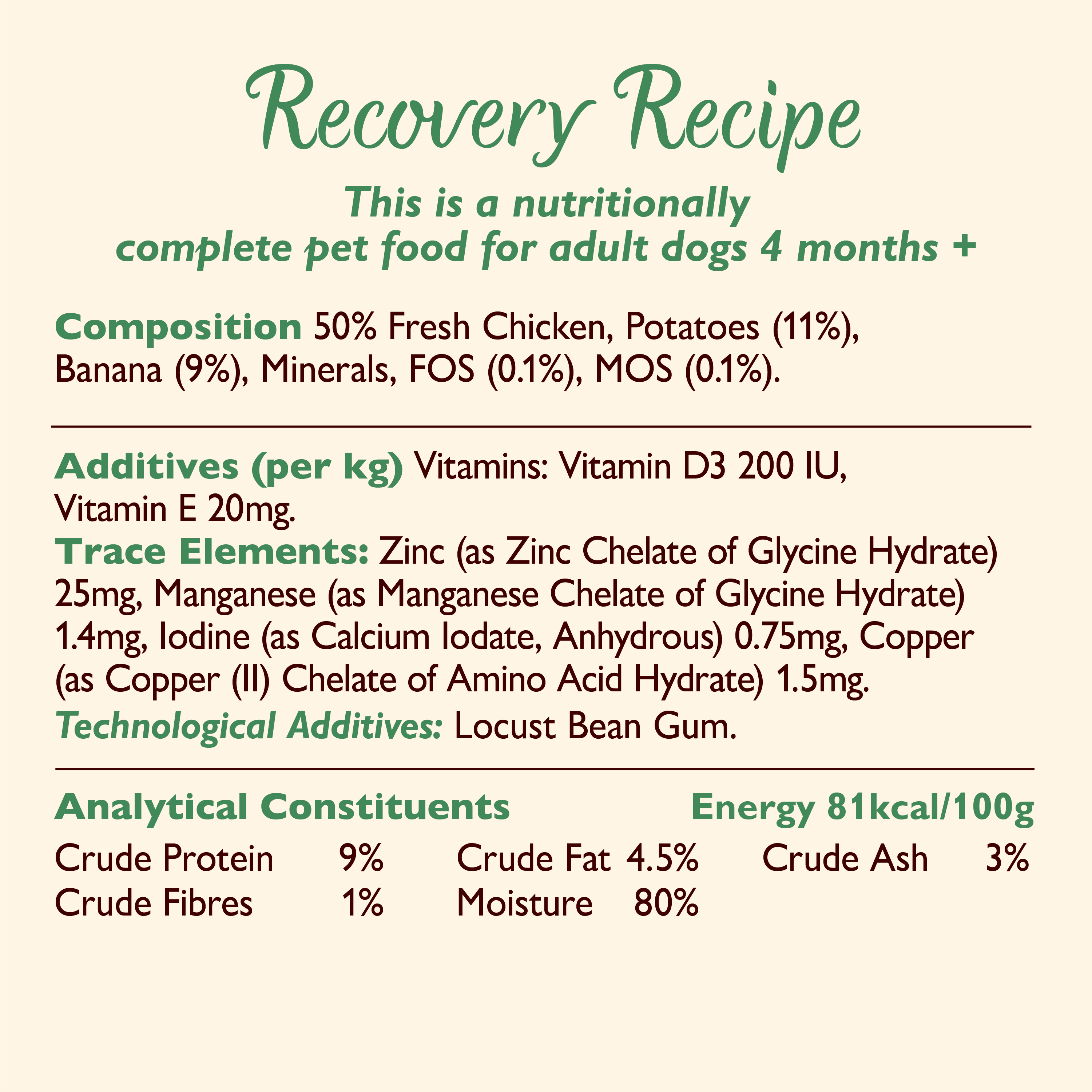 Lily's Kitchen Recovery Recipe Wet Dog Food - Chicken, Potatoes & Bananas - Image 4