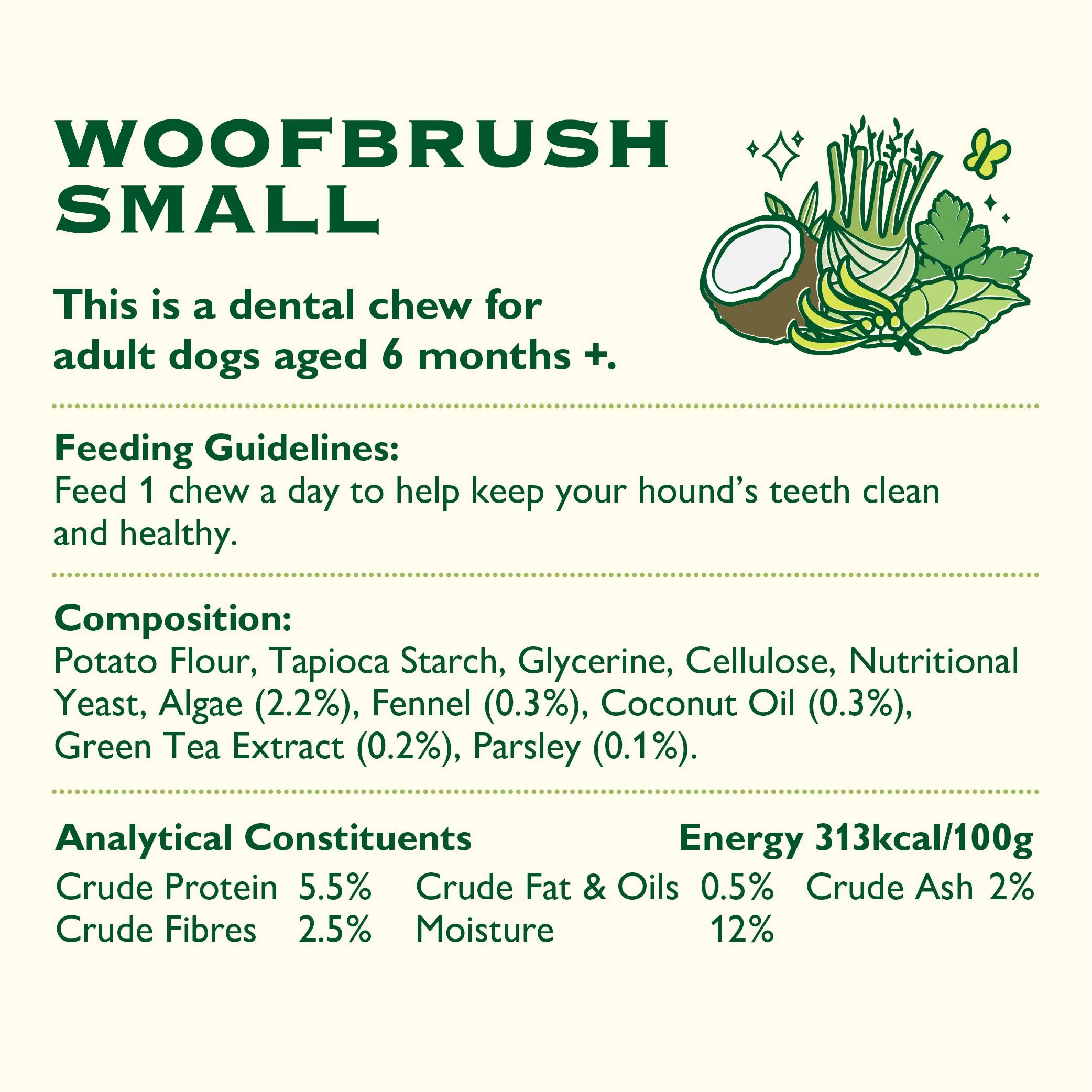 Lily's Kitchen WoofBrush Dental Small Adult Dog Treats - Image 3