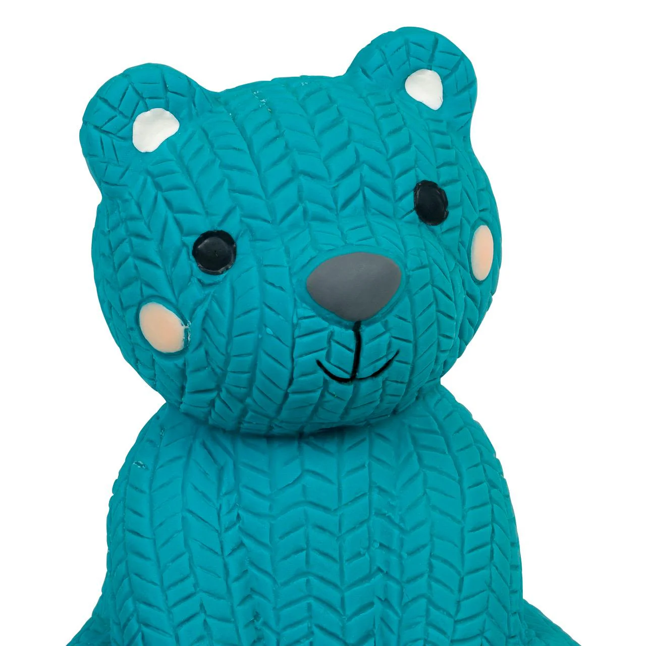 Little Petface Latex Teddy Bear Puppy Dog Toy in Blue - Image 4
