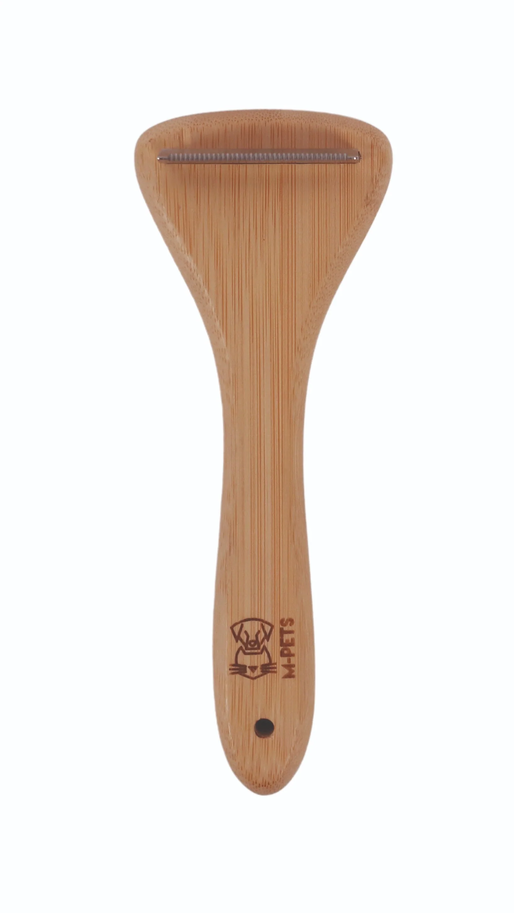 M-Pets Bamboo De-Shedding Brush for Dogs - Image 3