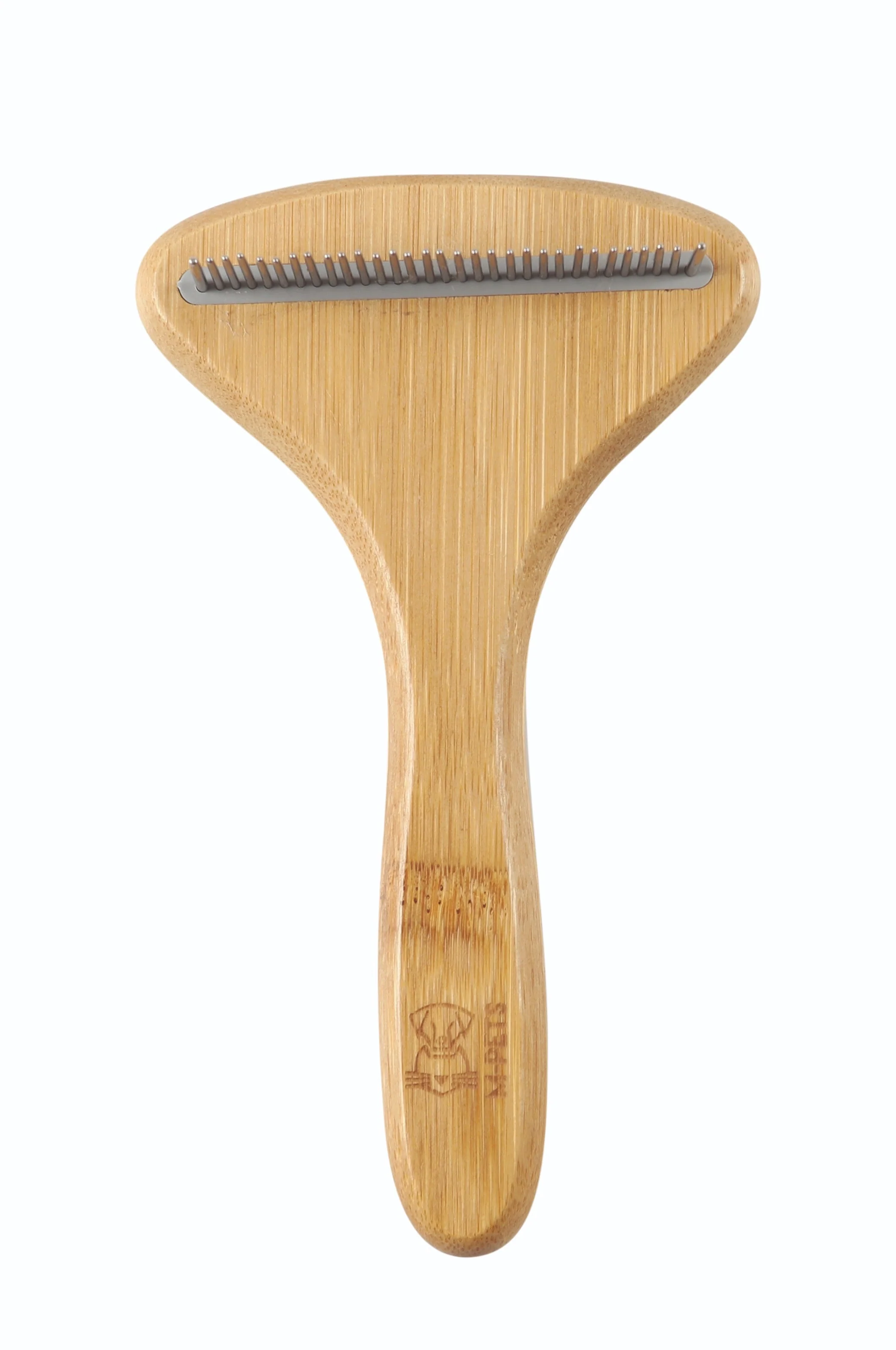 M-Pets Bamboo Rake Comb with Rotating Teeth for Dogs & Cats - Image 4