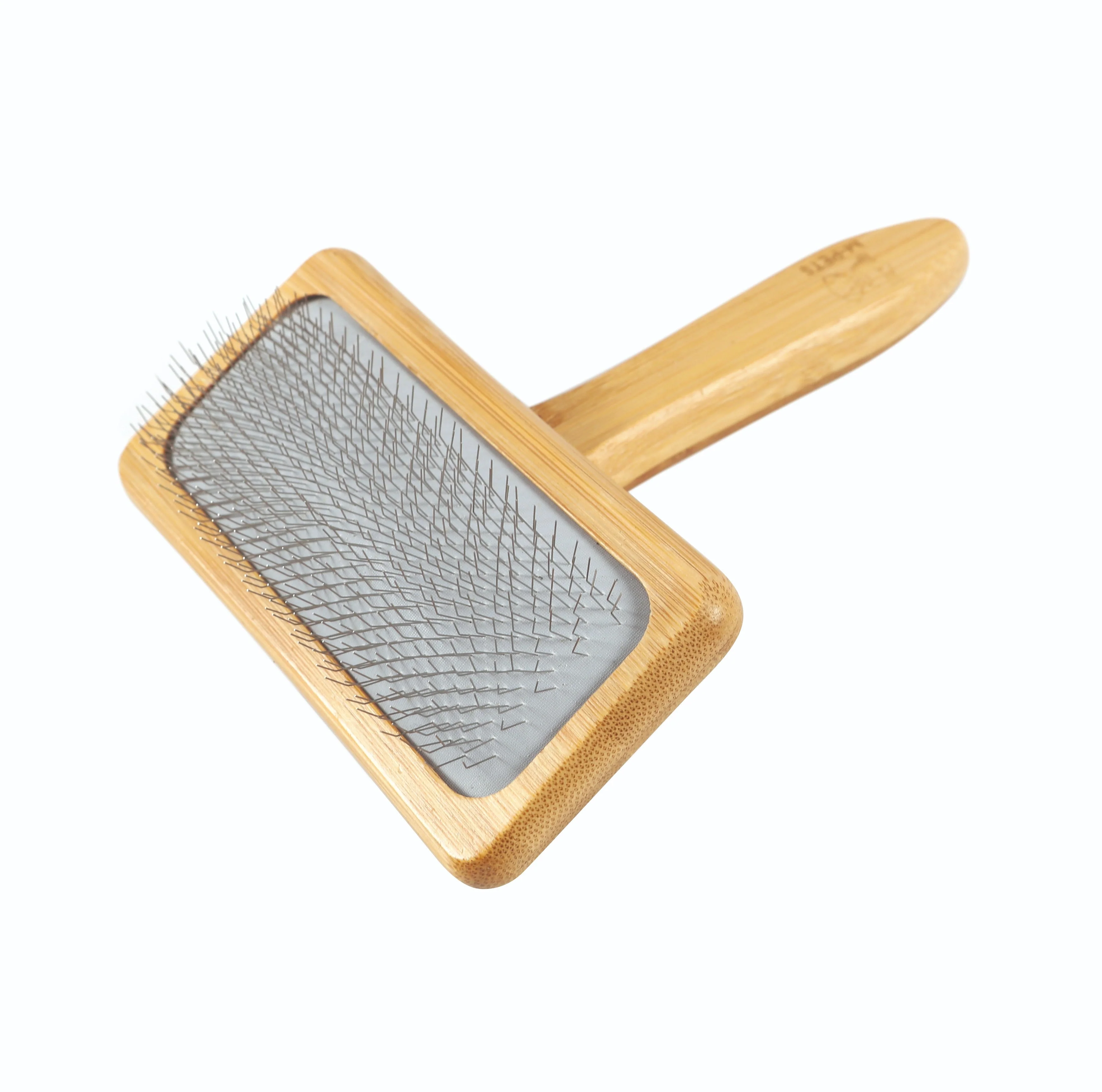 M-Pets Bamboo Slicker Brush for Dogs & Cats - Image 3