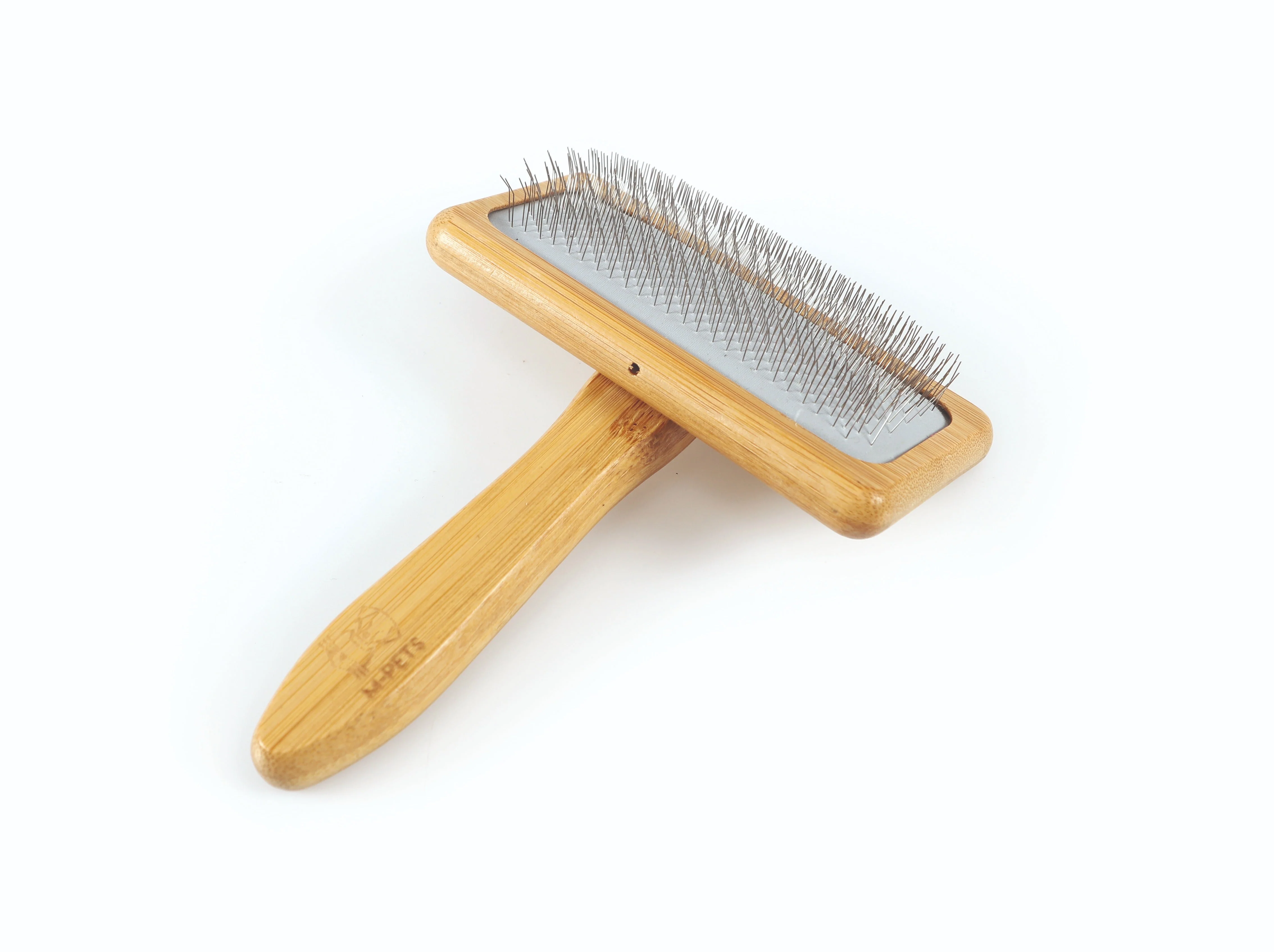 M-Pets Bamboo Slicker Brush for Dogs & Cats - Image 4