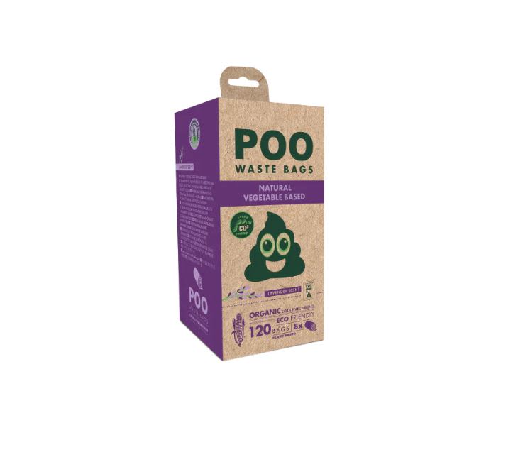 M-Pets Vegetable Based Lavender Scented Dog Poo Waste Bags - Image 2