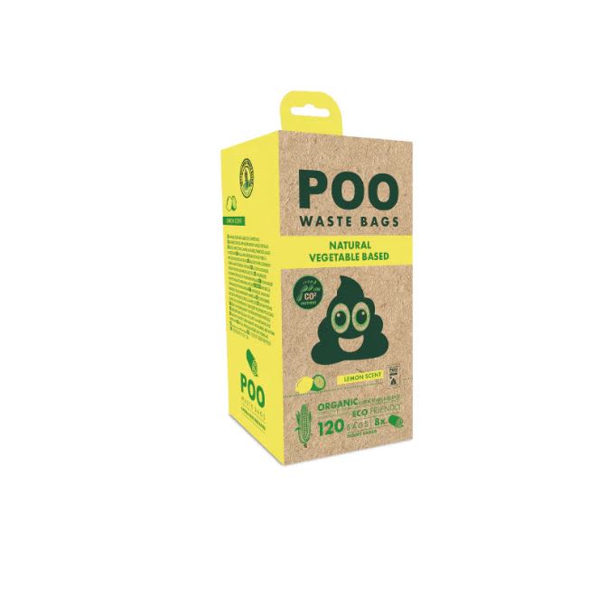 M-Pets Vegetable Based Lemon Scented Dog Poo Waste Bags - Image 2