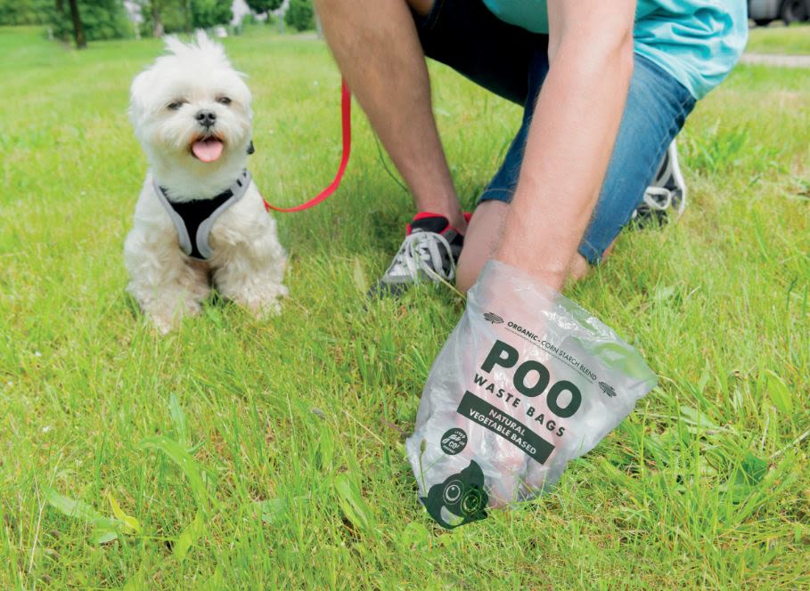 M-Pets Vegetable Based Mint Scented Dog Poo Waste Bags - Image 3