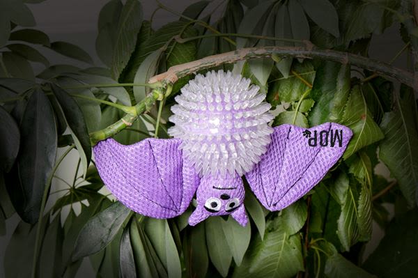 Ministry of Pets Bertie the Bat 2 in 1 Squeaker Dog Toy - Image 2