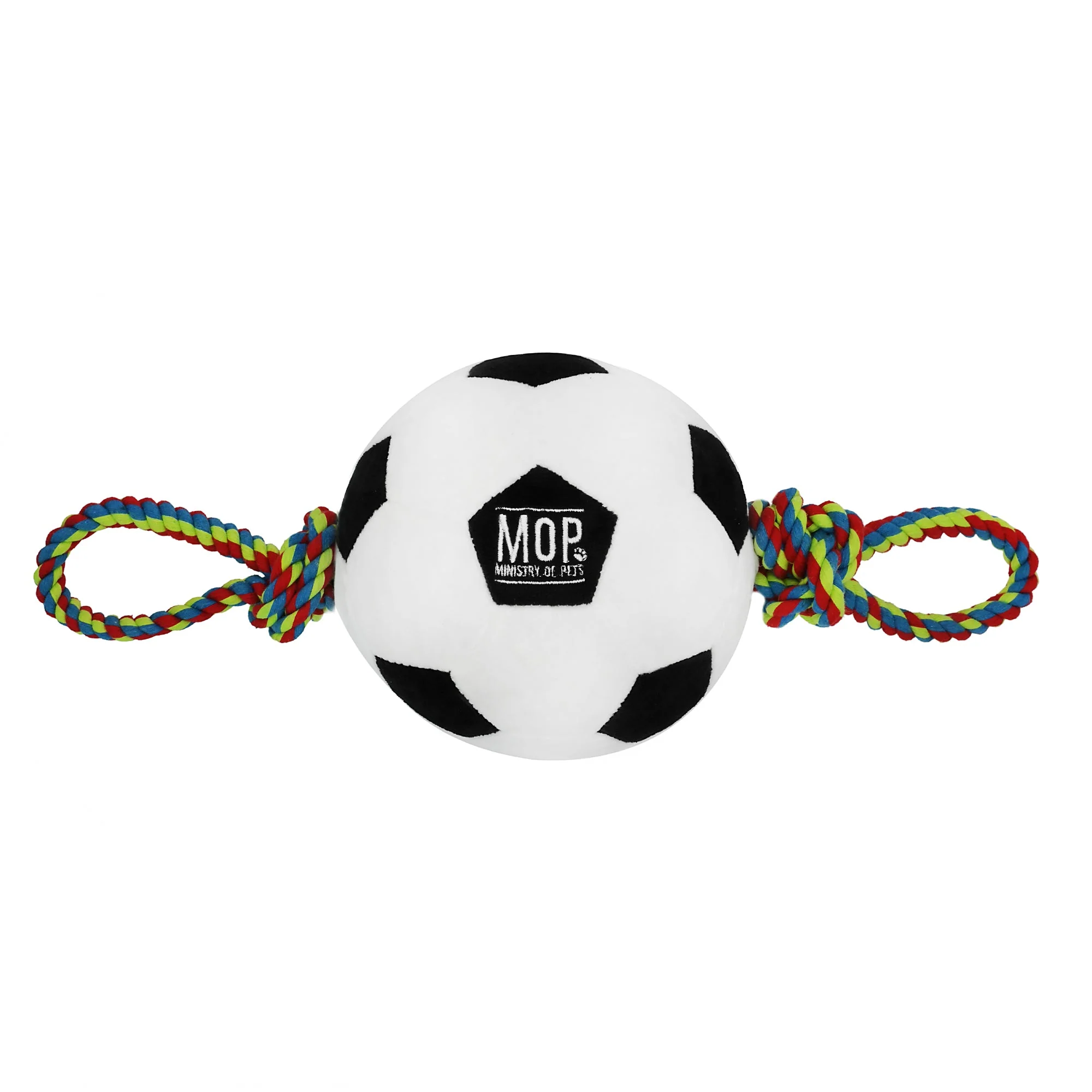 Ministry Of Pets Football & Rope Tug Dog Toy