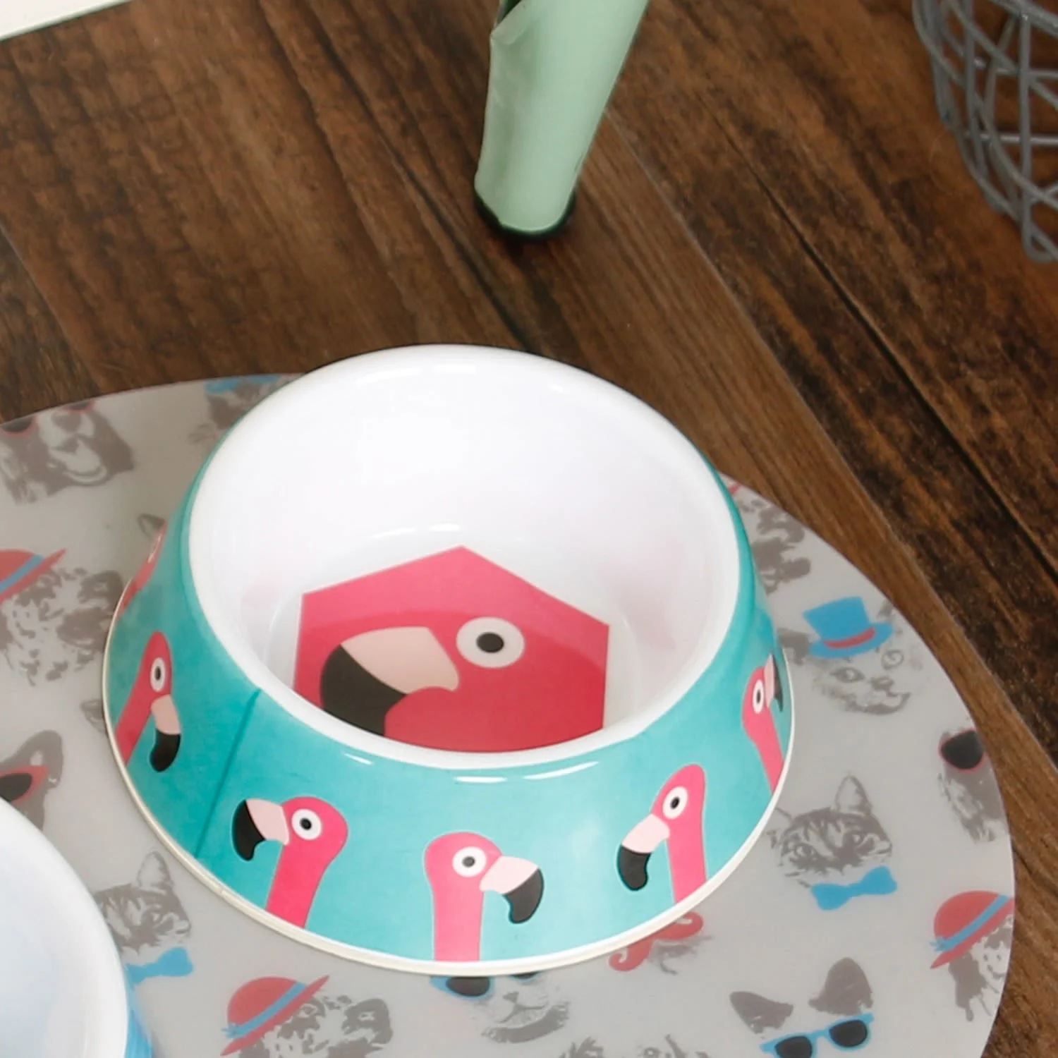 Ministry Of Pets Melamine Non-slip Pet Bowl - Flamingo - Image 2