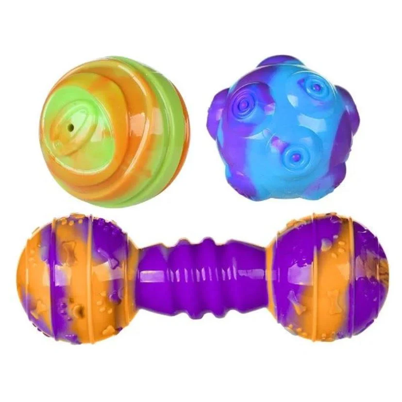 Ministry Of Pets Multicoloured Fetch 'n' Chew TPR Dog Toys