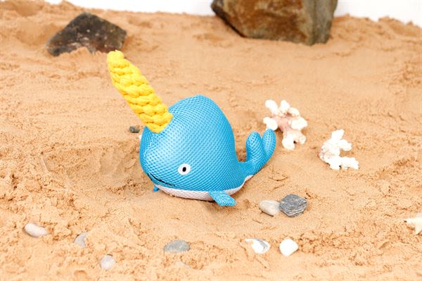 Ministry of Pets Nancy the Narwhal Plush Rope Dog Toy - Image 2