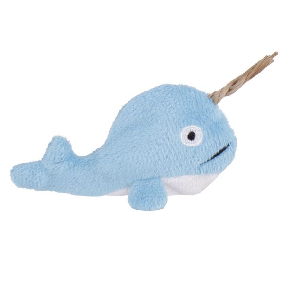 Ministry of Pets Norman the Narwhal Catnip Tube Cat Toy - Image 4