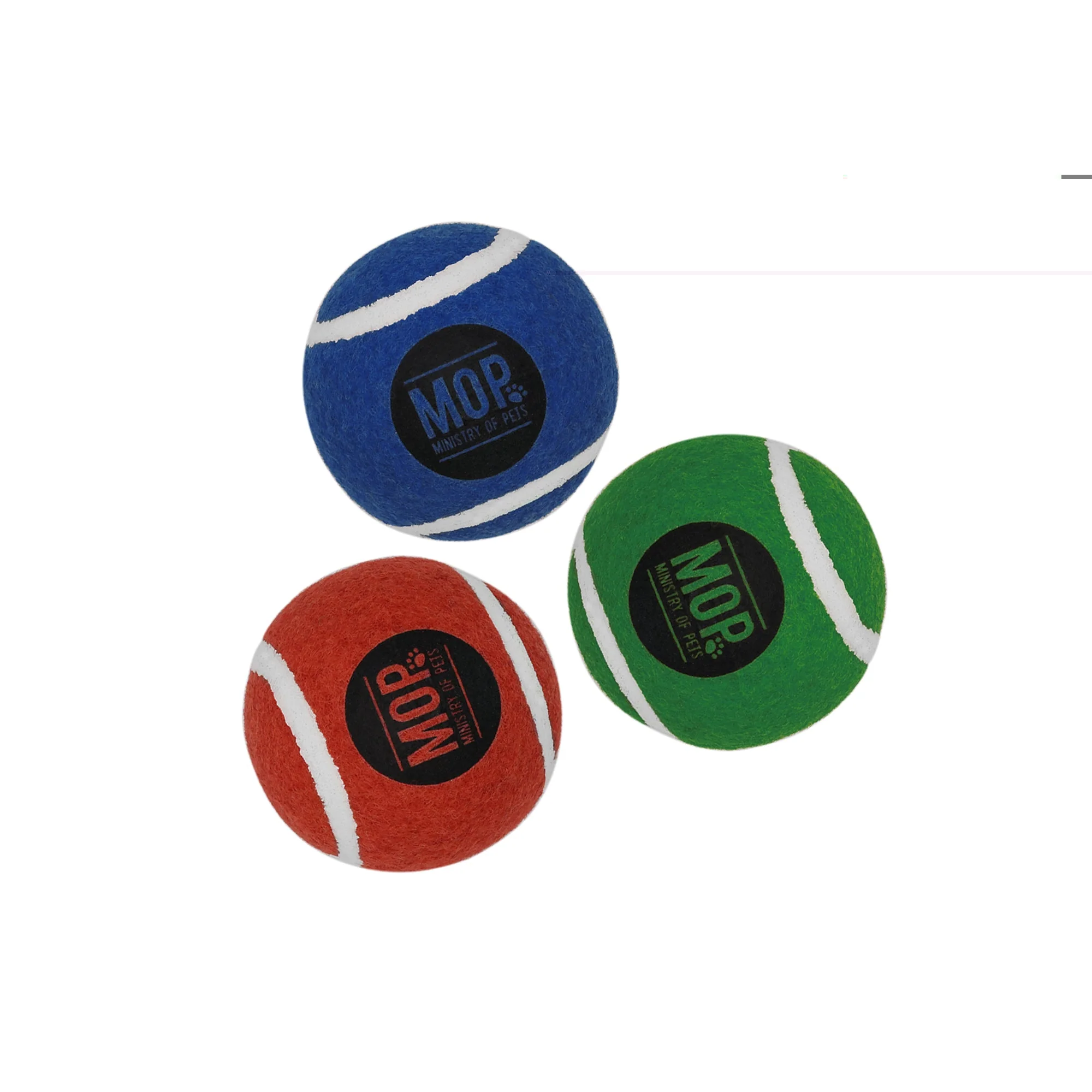 Ministry Of Pets Tennis Balls 3 Pack Dog Toy - Image 2