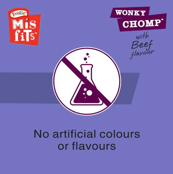 Misfits Wonky Chomp Adult Medium Dog Treats Beef 2 Stick - Image 8