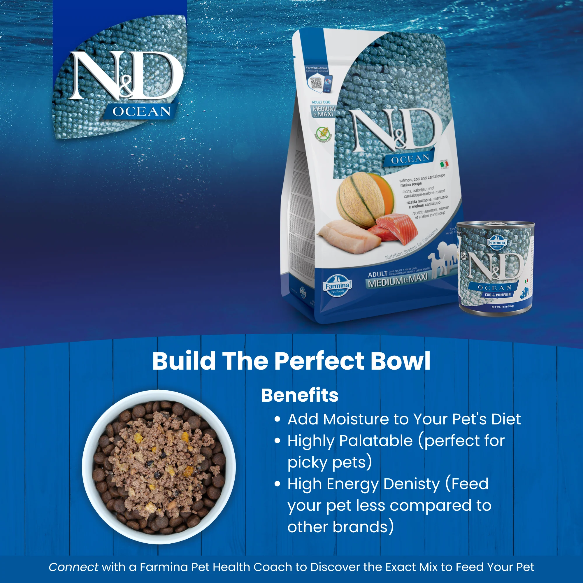 N&D Ocean Adult Wet Cat Food - Tuna & Salmon - Image 4
