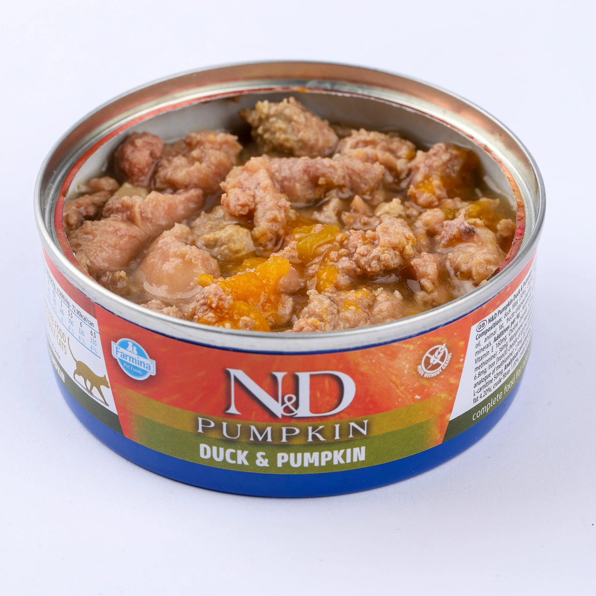 N&D Pumpkin Adult Wet Cat Food - Duck & Pumpkin - Image 2