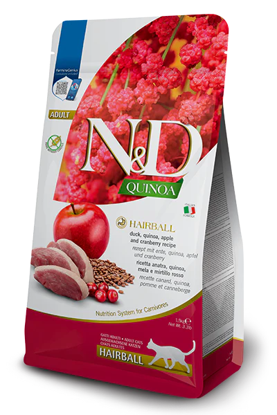 N&D Quinoa Hairball Dry Cat Food