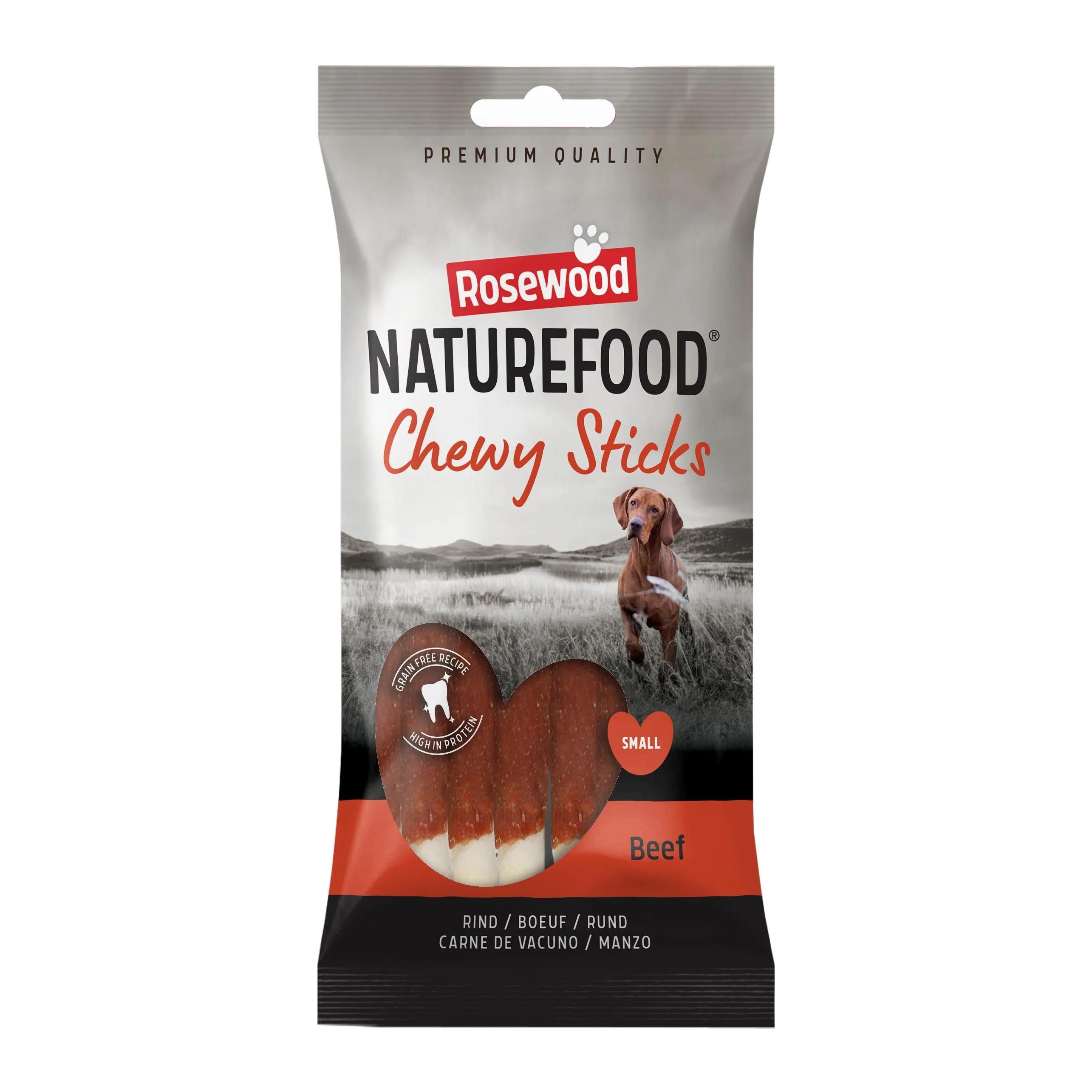 Naturefood Dog Treats Chewy Sticks Beef - Small