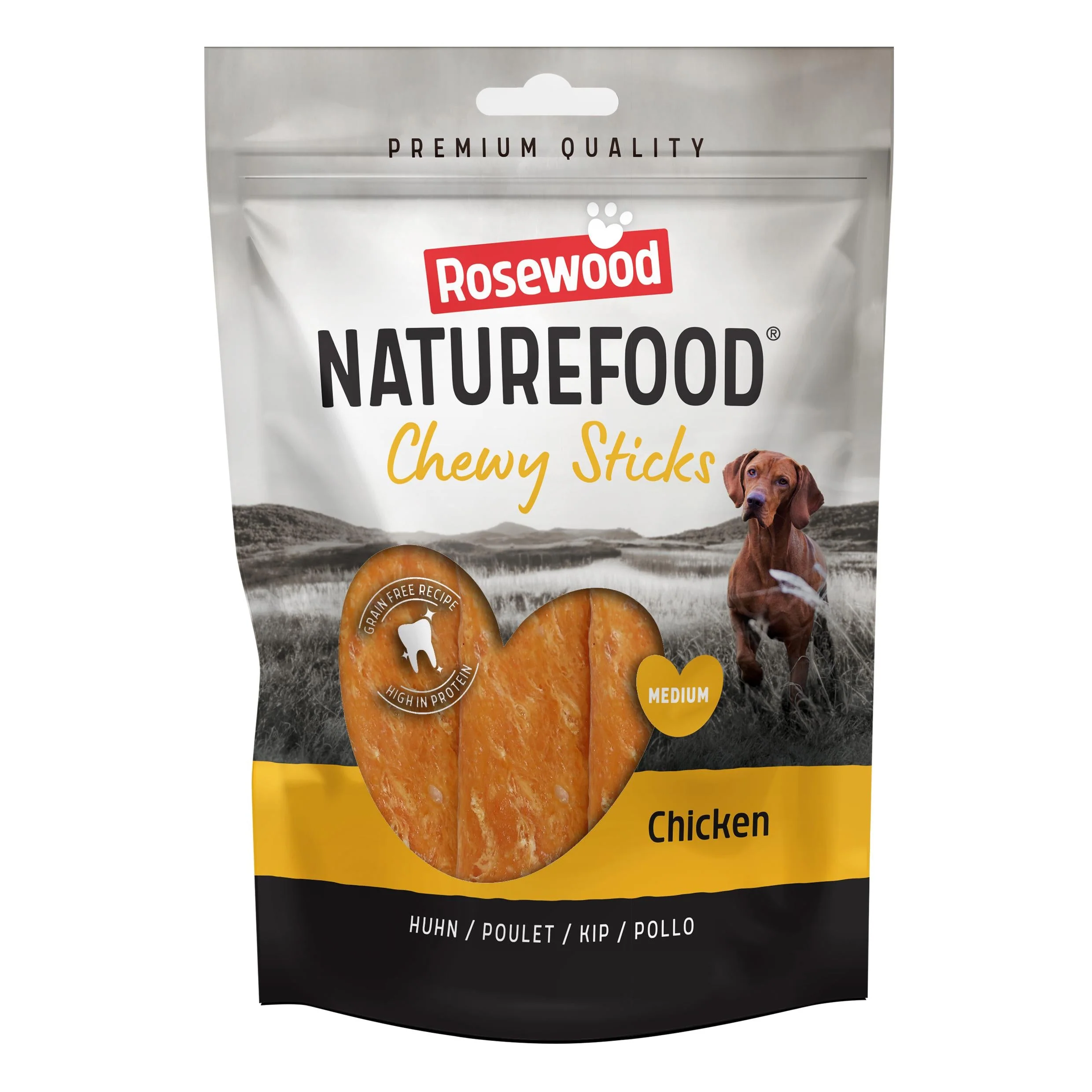 Naturefood Dog Treats Chewy Sticks Chicken - Medium