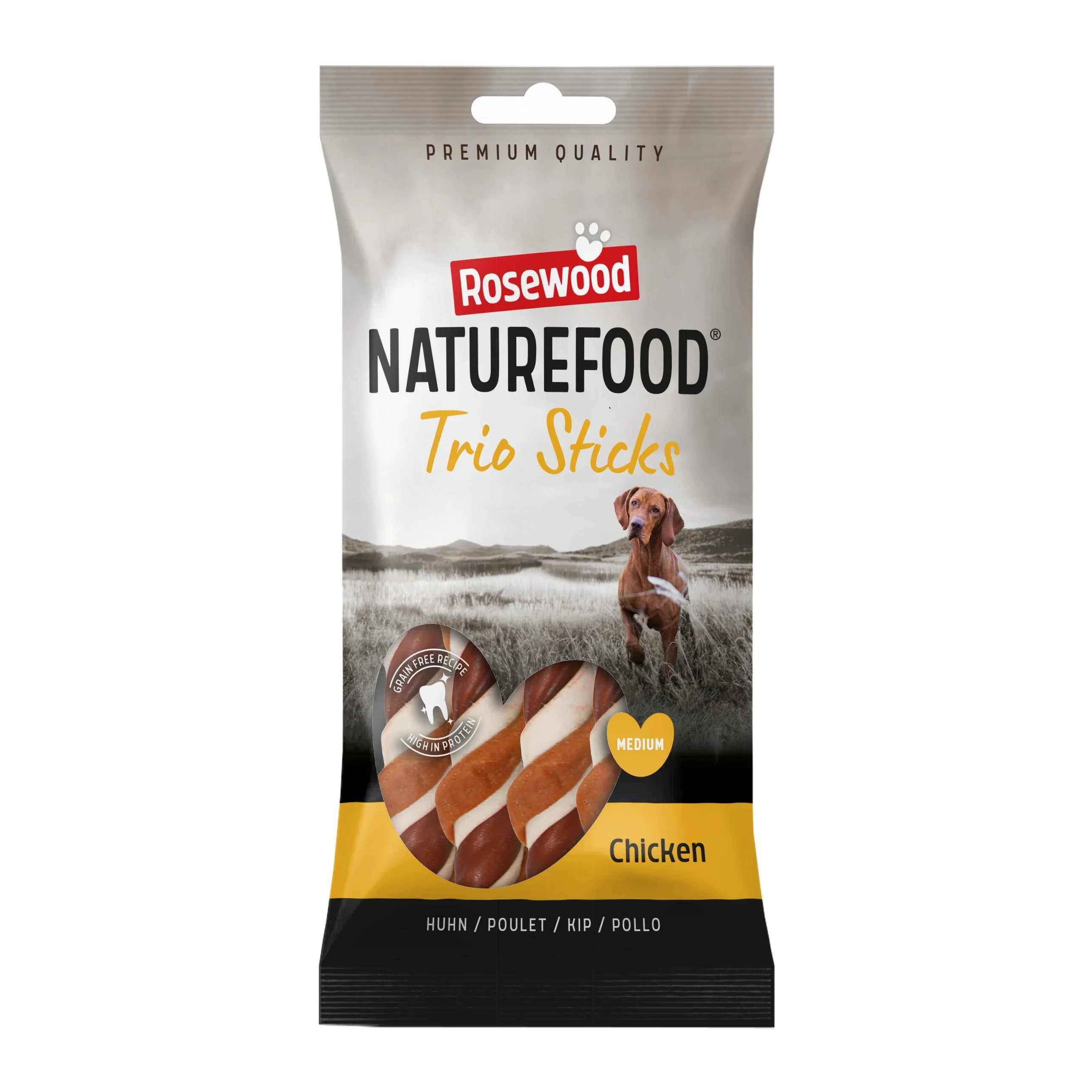 Naturefood Dog Treats Trio Sticks Chicken - Medium