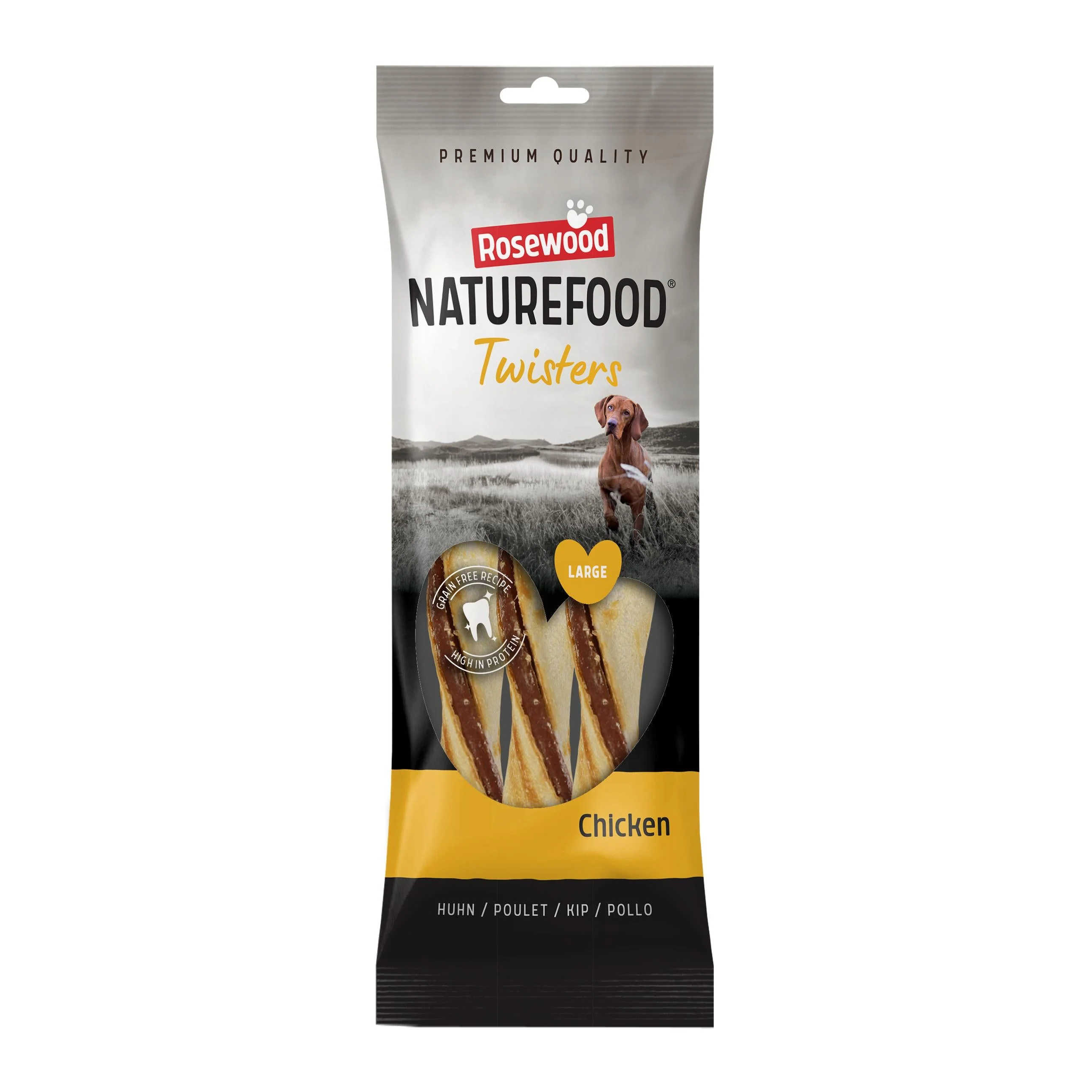 Naturefood Dog Treats Twisters Chicken - Large