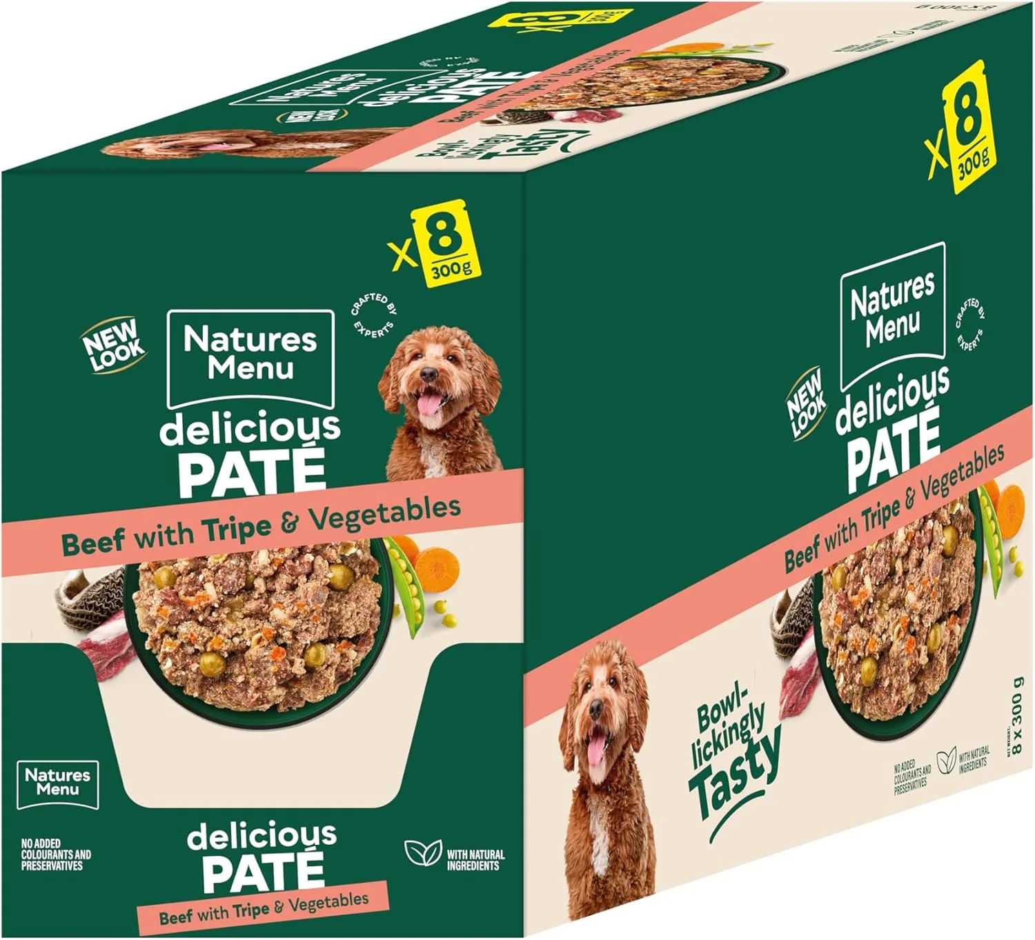 Natures Menu Adult Wet Dog Food - Beef with Tripe & Vegetables