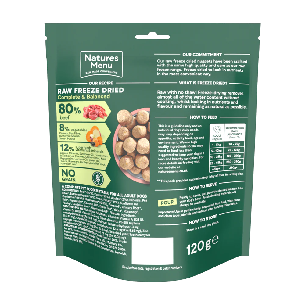Natures Menu Complete and Balanced Adult Beef Dry Dog Food - Image 2