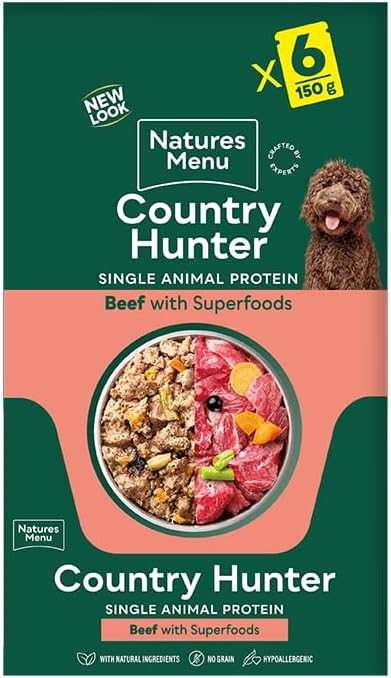 Natures Menu Country Hunter Beef Wet Dog Food Pouches - Image 3