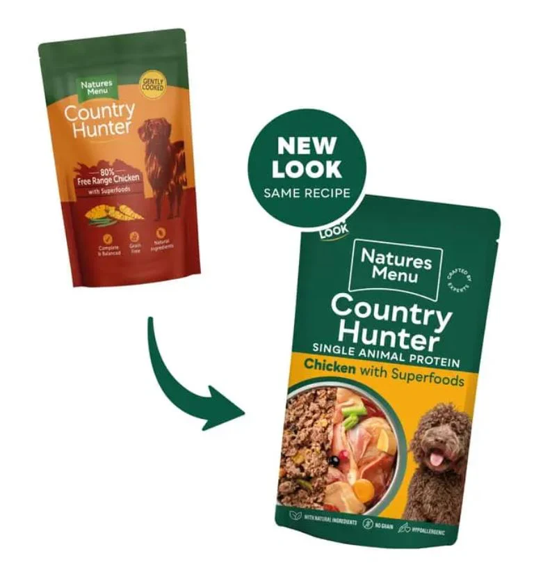 Natures Menu Country Hunter Chicken Wet Dog Food Pouches - Image 2