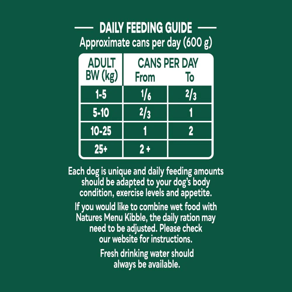 Natures Menu Country Hunter Salmon & Chicken Wet Dog Food Cans - Image 3