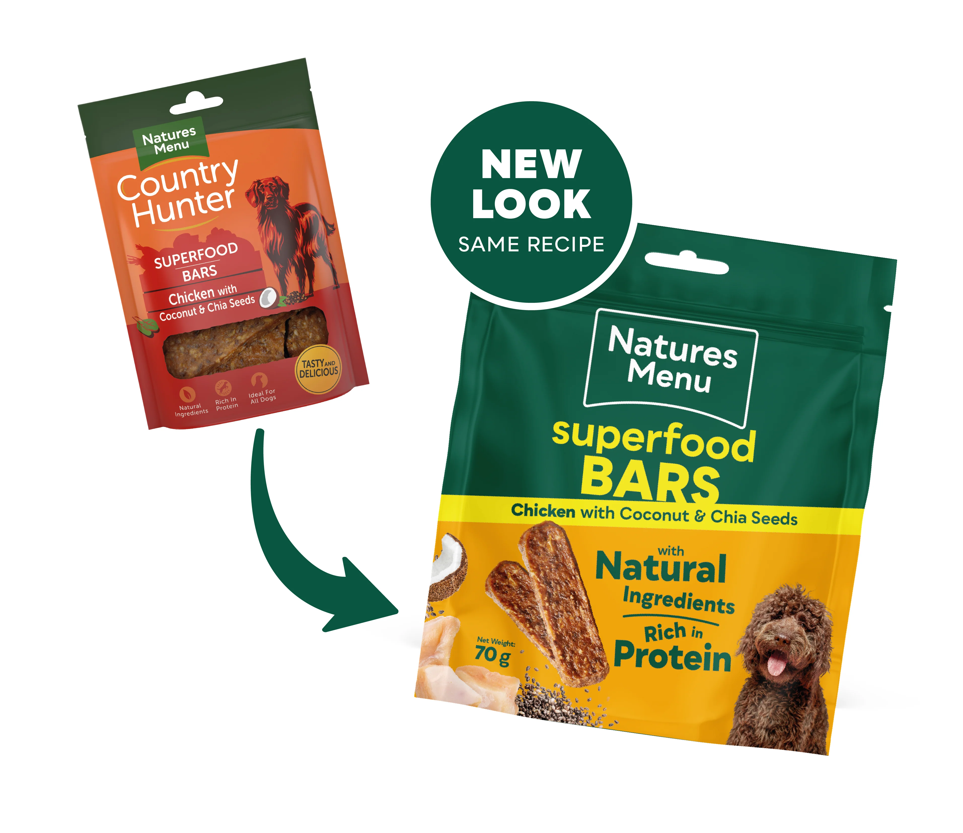 Natures Menu Country Hunter Superfood Bars - Chicken Adult Dog Treats - Image 3