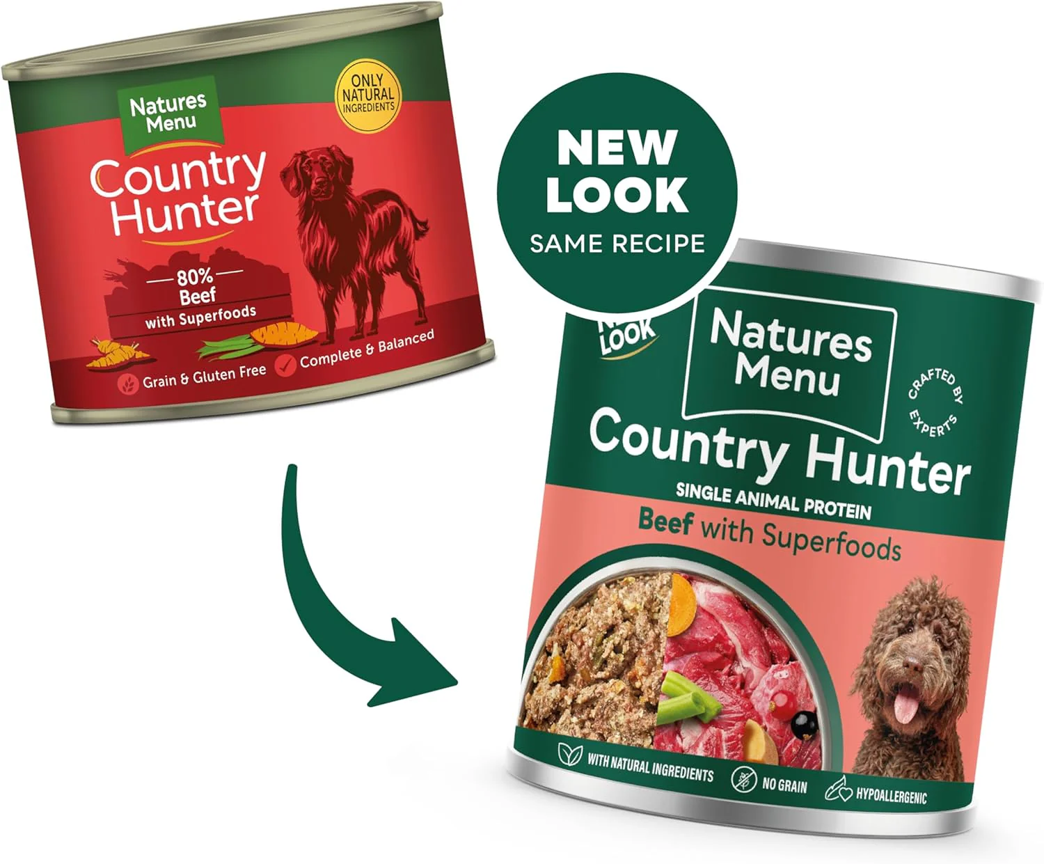 Natures Menu Country Hunter Superfood Beef Cans - Image 5