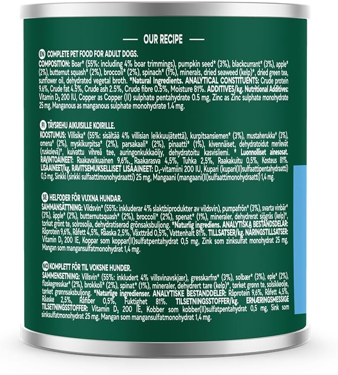Natures Menu Country Hunter Wild Boar Wet Dog Food Cans - Image 3
