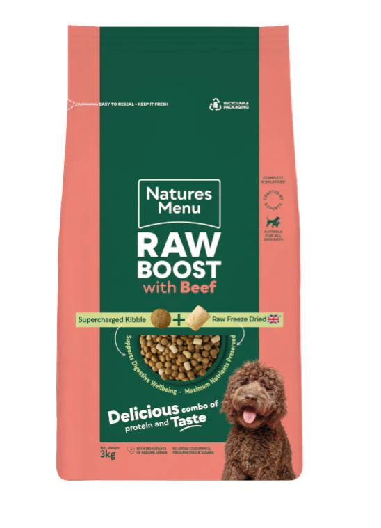 Natures Menu Freeze Dried Raw Boost with Beef Adult Dry Dog Food - Image 2
