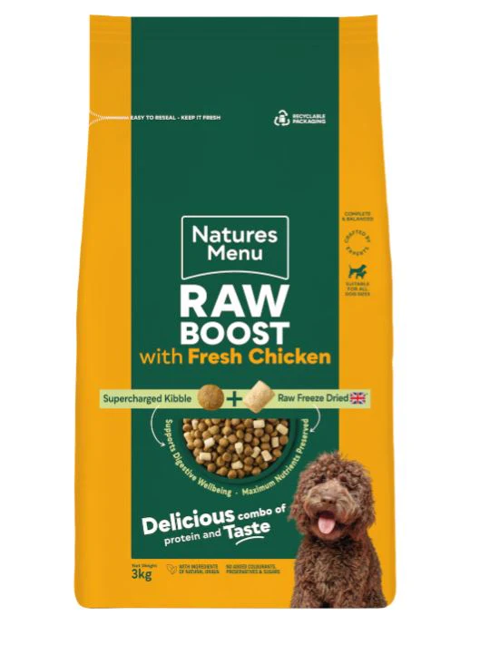 Natures Menu Freeze Dried Raw Boost with Fresh Chicken Adult Dry Dog Food - Image 2
