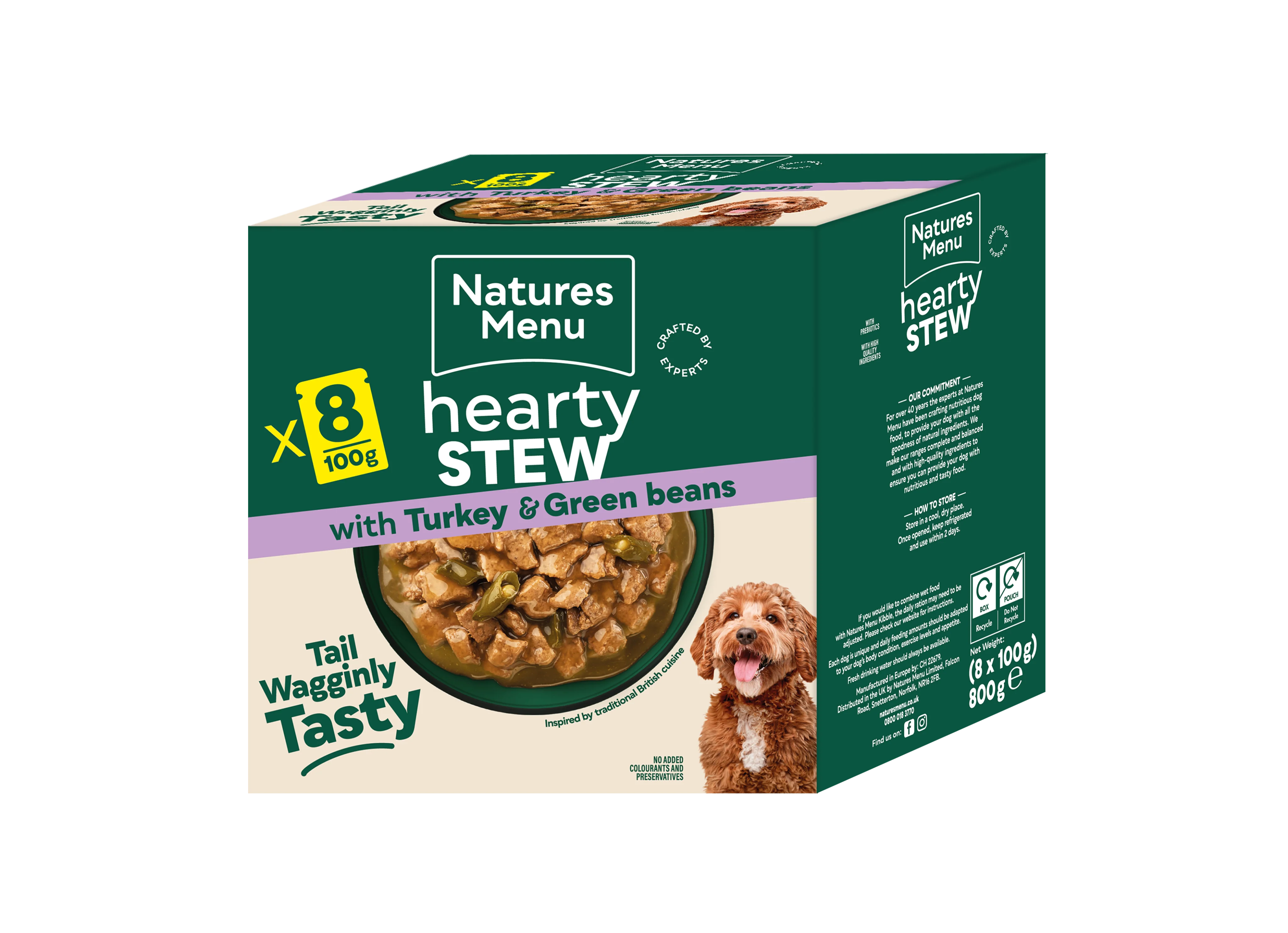 Natures Menu Hearty Stew Wet Dog Food Pouch - Turkey & Green Beans - Image 2