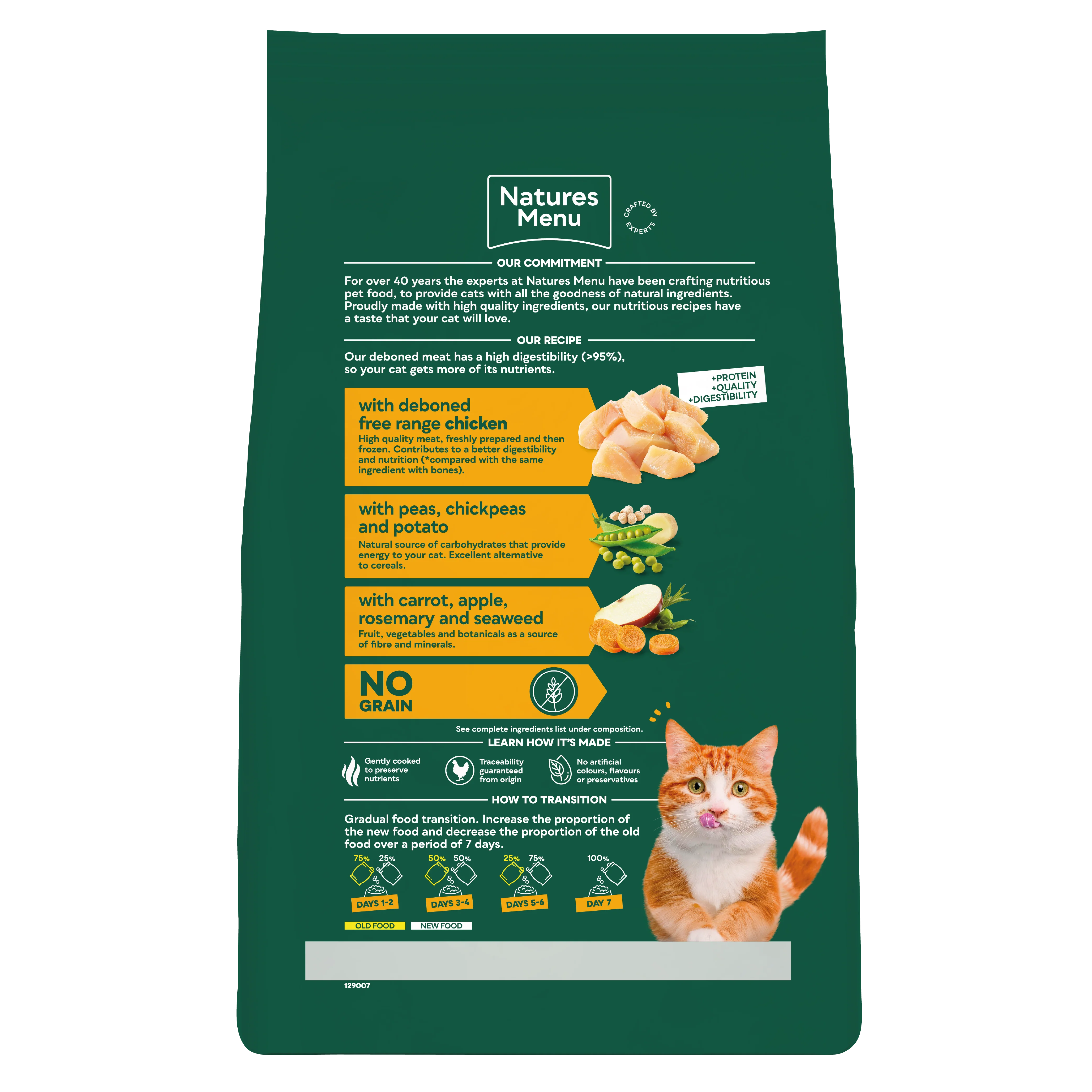 Natures Menu High in Meat with Chicken Adult Dry Cat Food - Image 4
