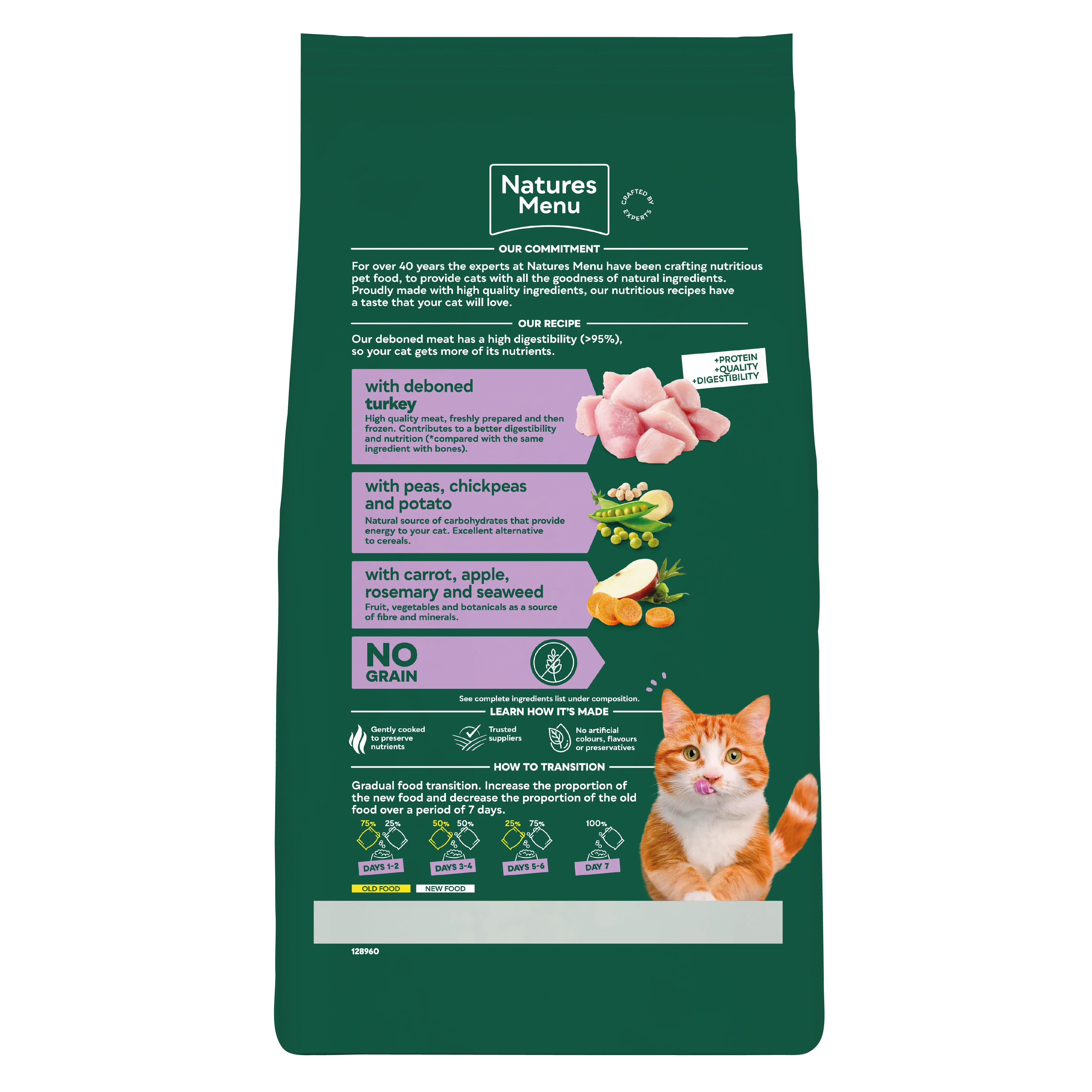 Natures Menu High in Meat with Turkey Adult Dry Cat Food - Image 3
