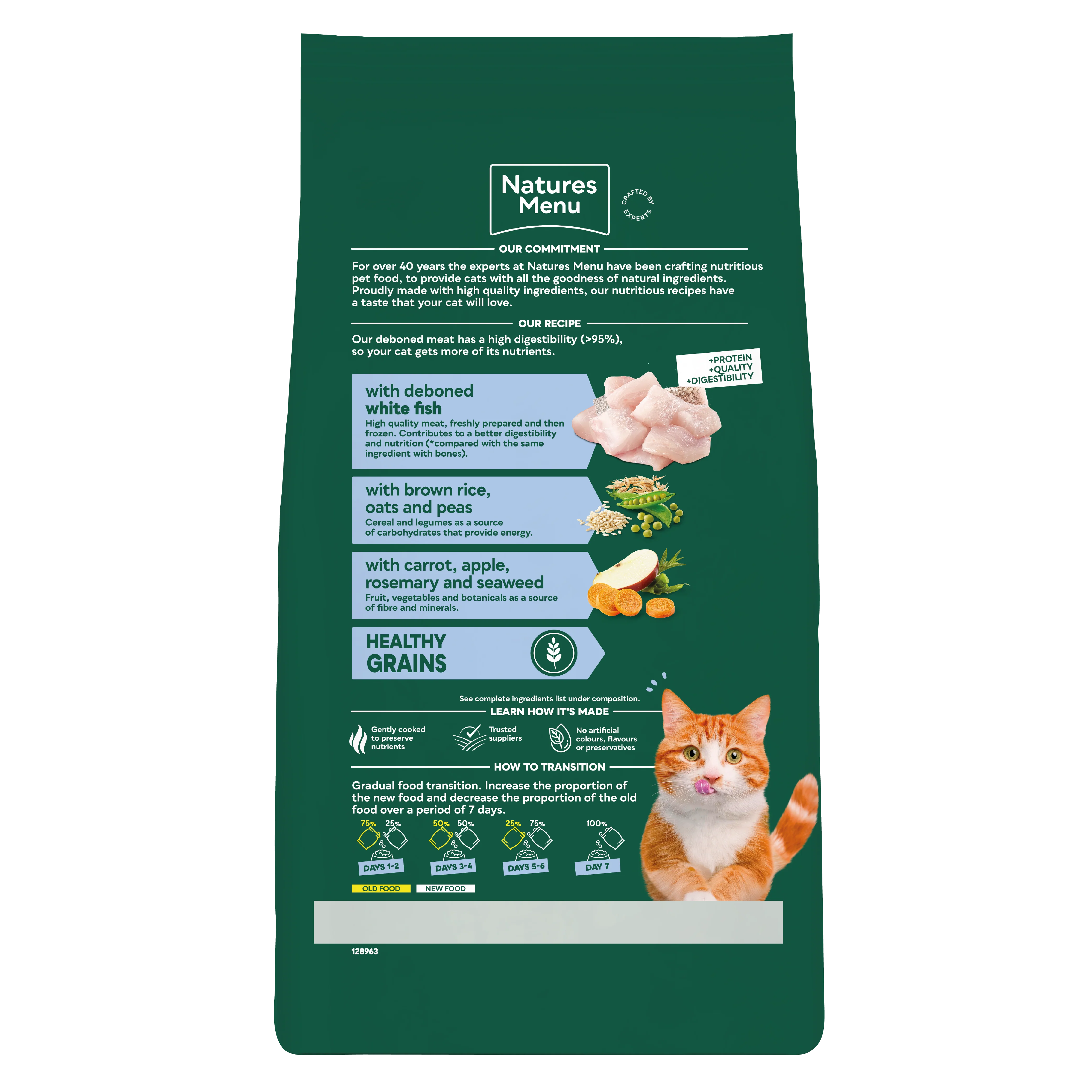 Natures Menu High in Meat with White Fish Adult Dry Cat Food - Image 3