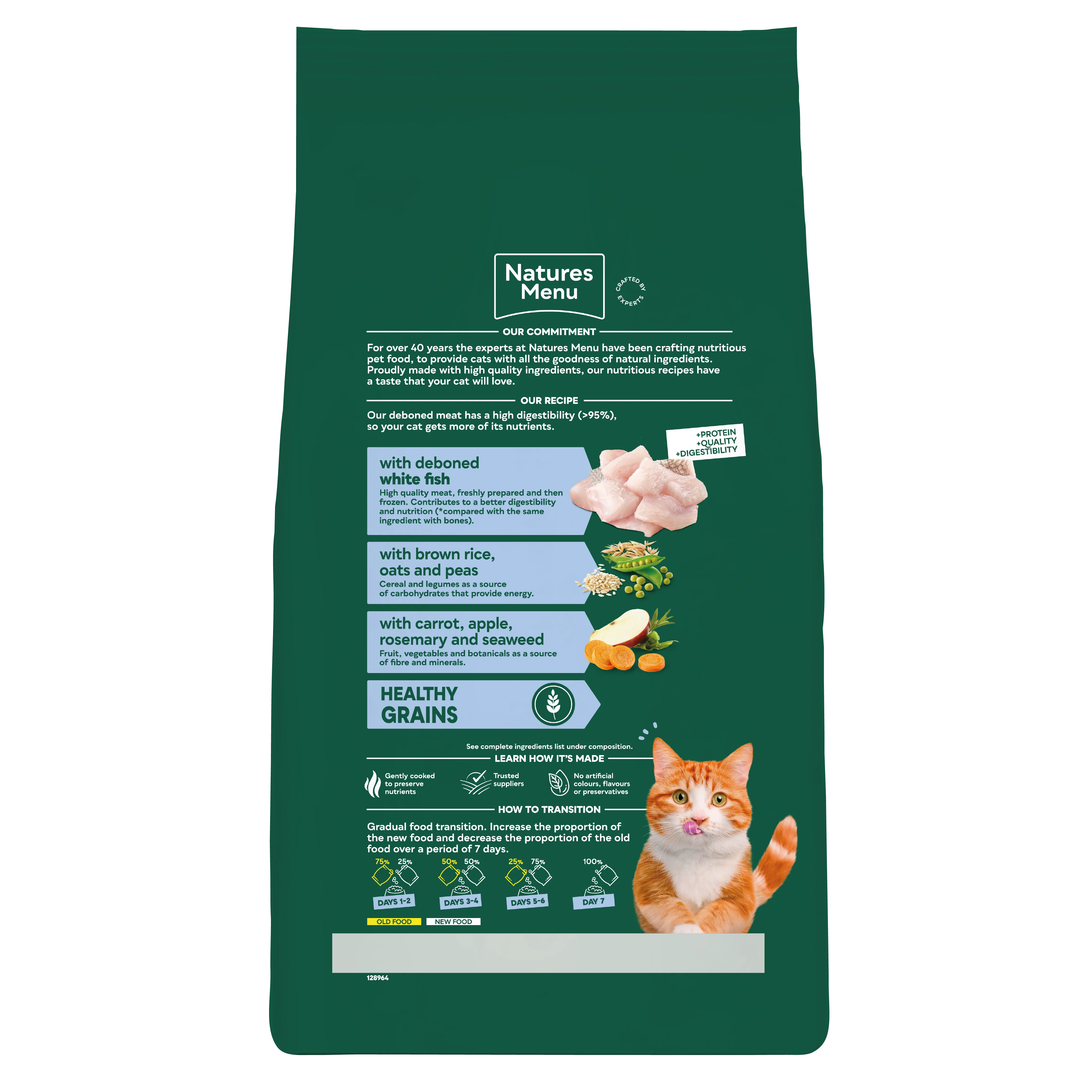 Natures Menu High in Meat with White Fish Adult Dry Cat Food - Image 4