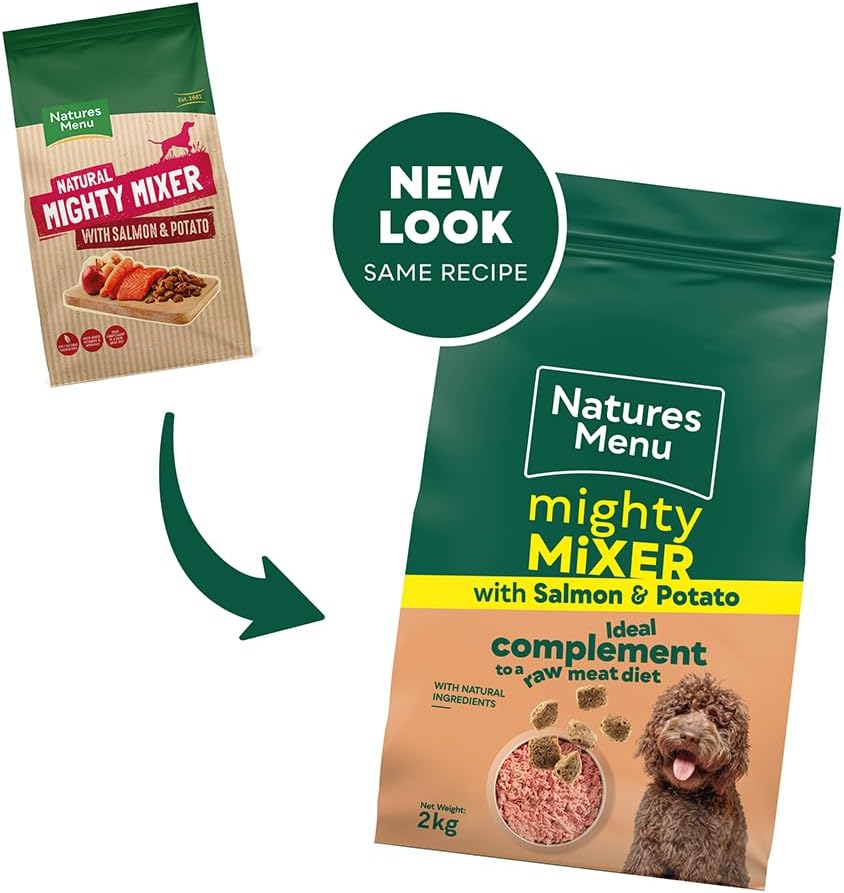Natures Menu Mighty Mixer Salmon & Potatoes Dry Dog Food - Image 2