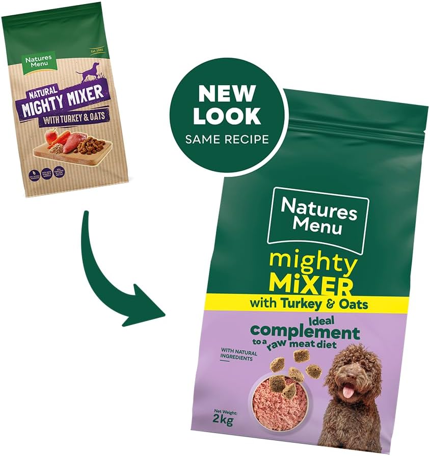 Natures Menu Mighty Mixer Turkey & Oats Dry Dog Food - Image 2