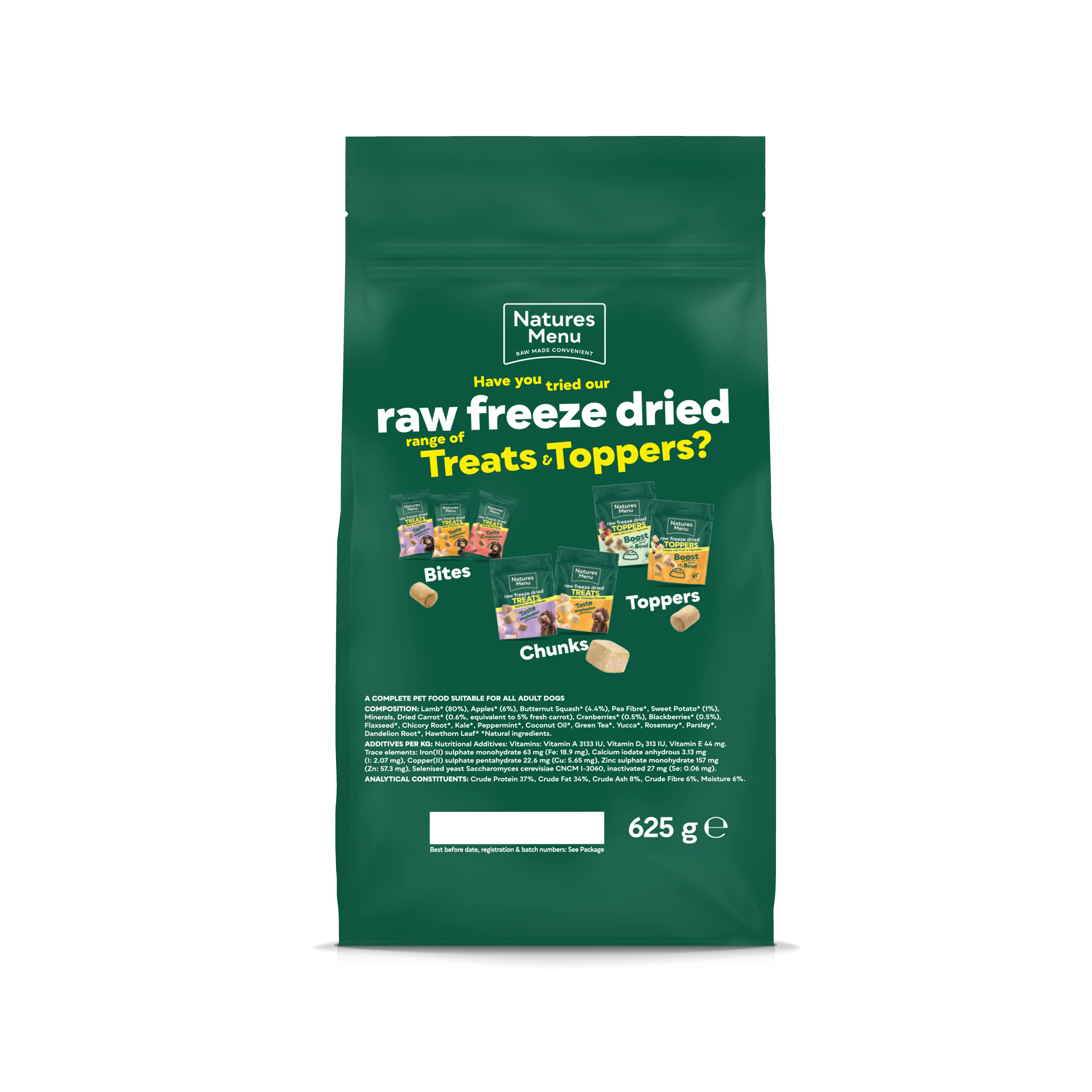 Natures Menu Raw Freeze Dried Complete and Balanced Adult Lamb Dry Dog Food - Image 2