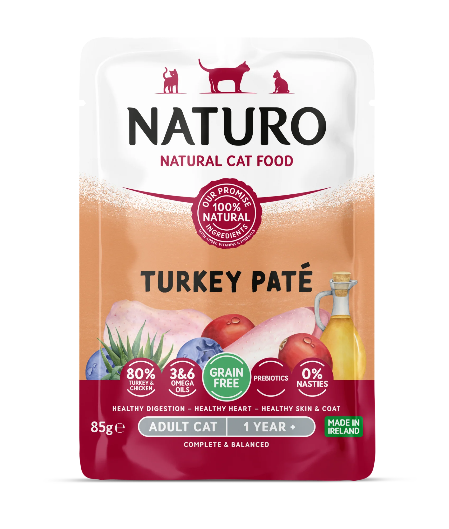 Naturo Cat Turkey Paté Pouch