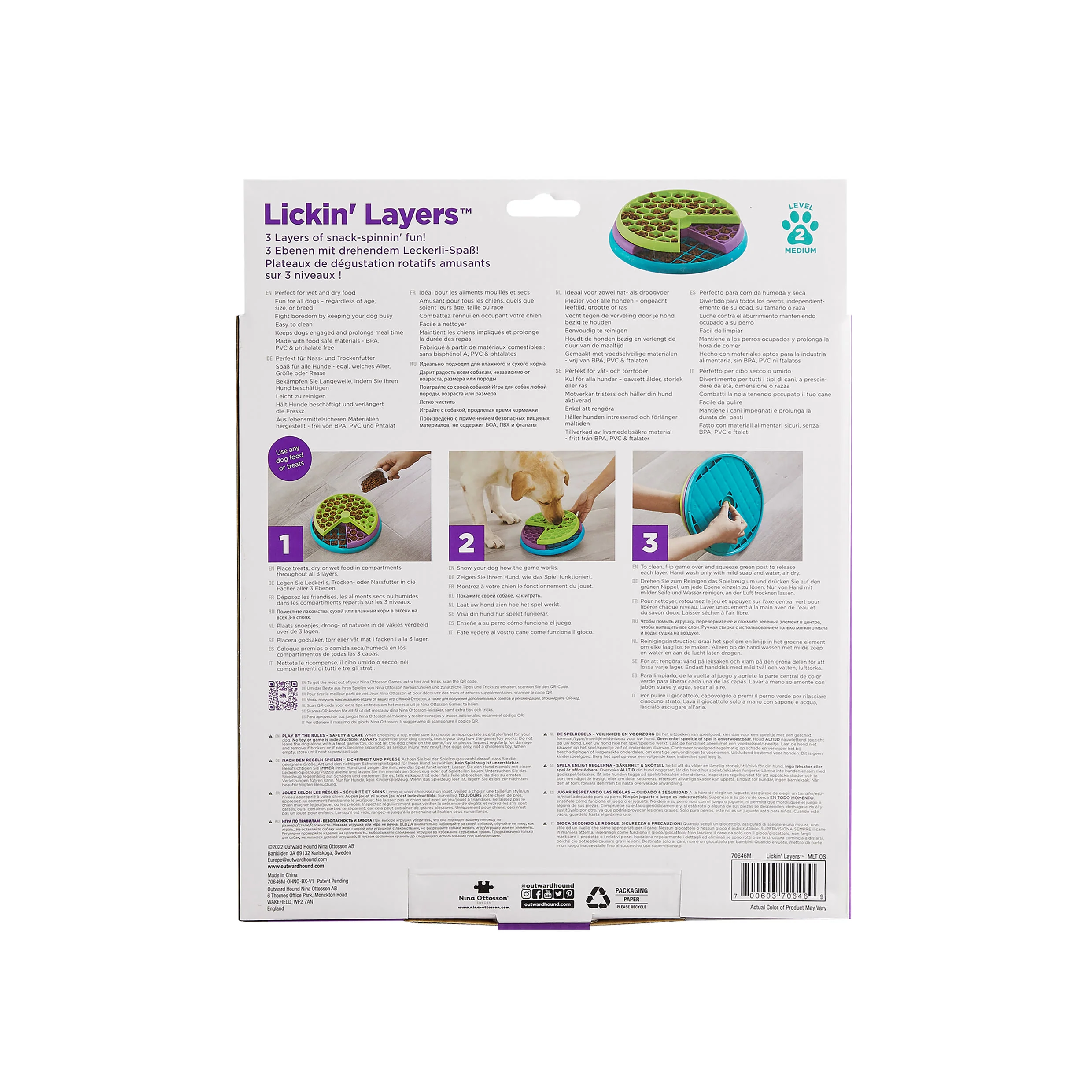 Nina Ottosson Lickin' Layers Puzzle Dog Toy - Image 6